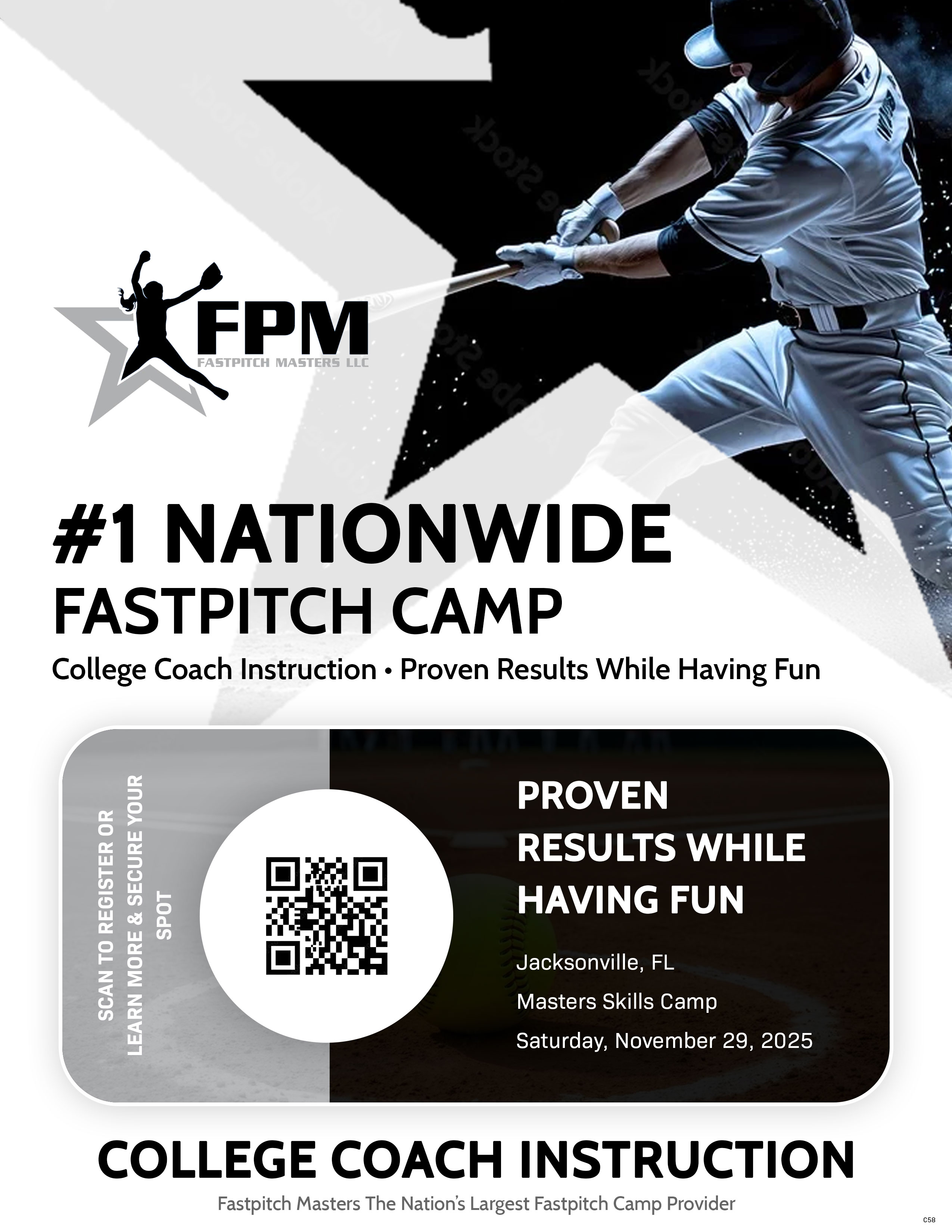 Design de Flyer par pb pour Fastpitch Masters LLC | Design #36040324