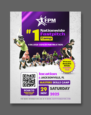 Design de Flyer par debdesign pour Fastpitch Masters LLC | Design : #36021197