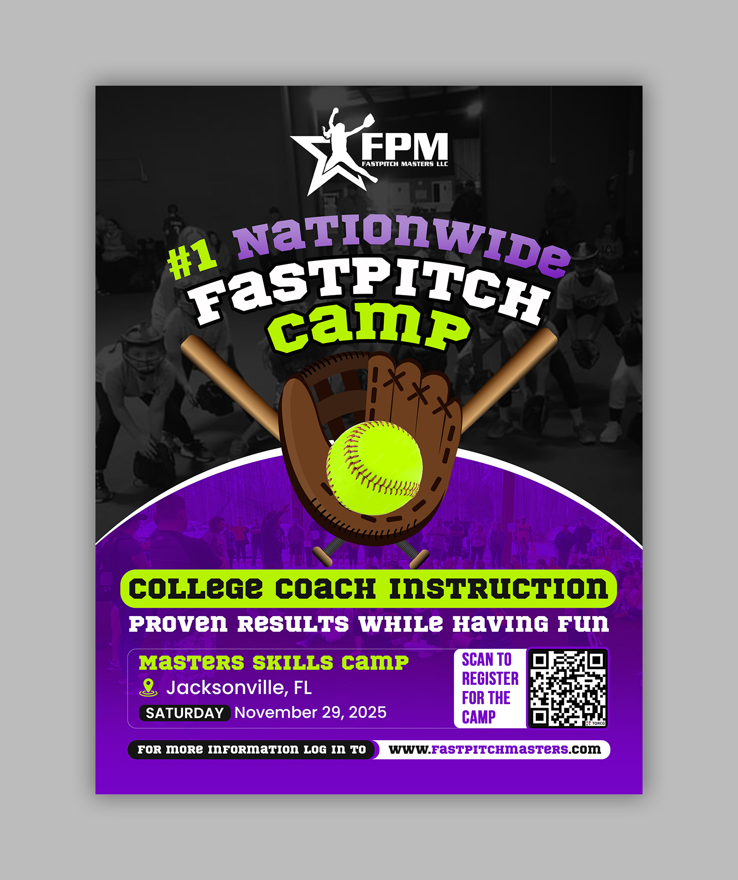Flyer Design by debdesign for Fastpitch Masters LLC | Design #36021284