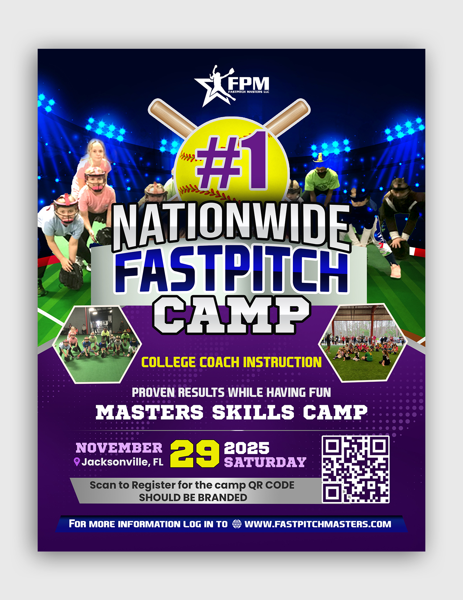 Flyer Design by debdesign for Fastpitch Masters LLC | Design #36021790