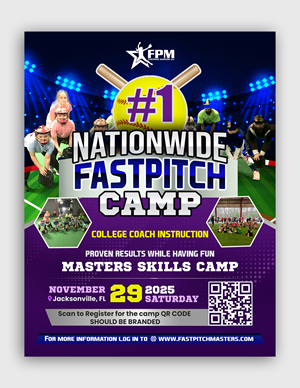 Flyer Design by debdesign for Fastpitch Masters LLC | Design: #36021790