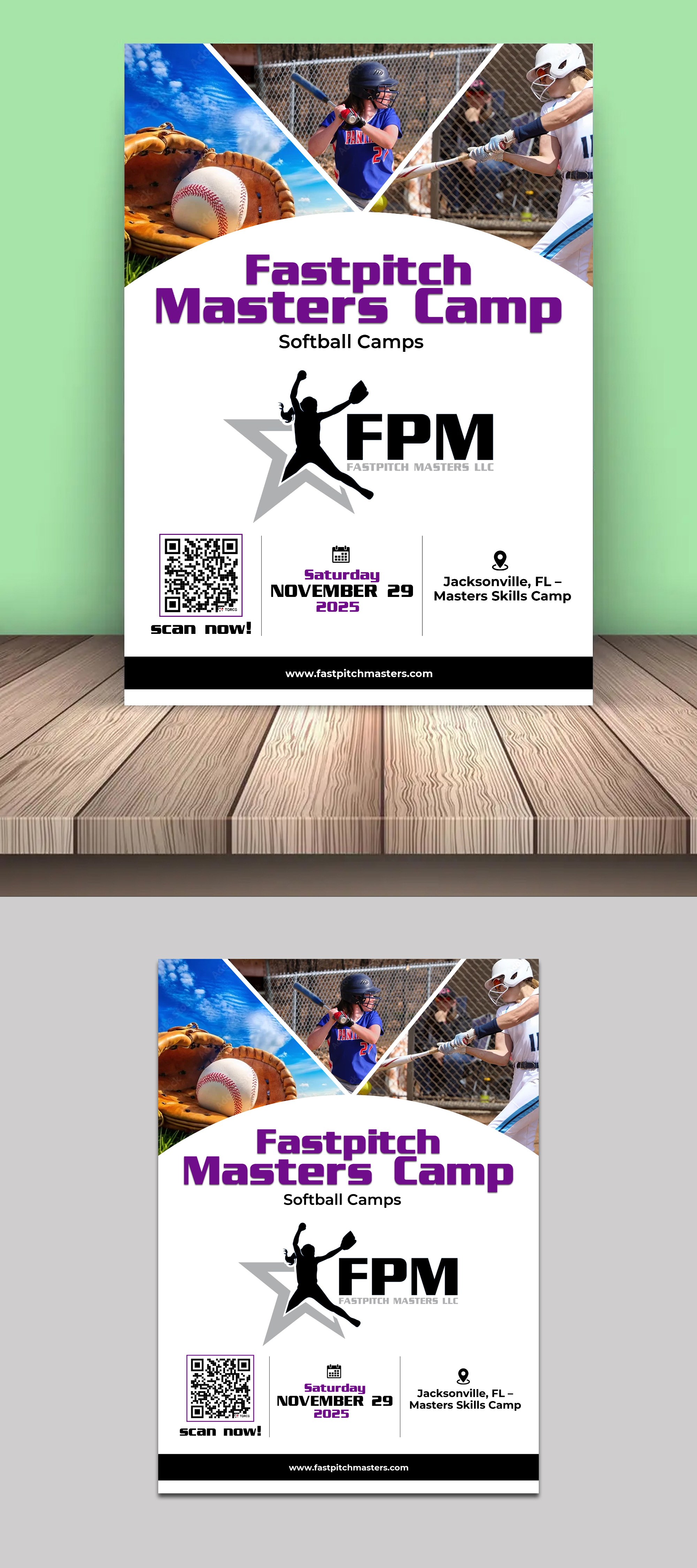 Flyer Design by websmartusa for Fastpitch Masters LLC | Design #36033013