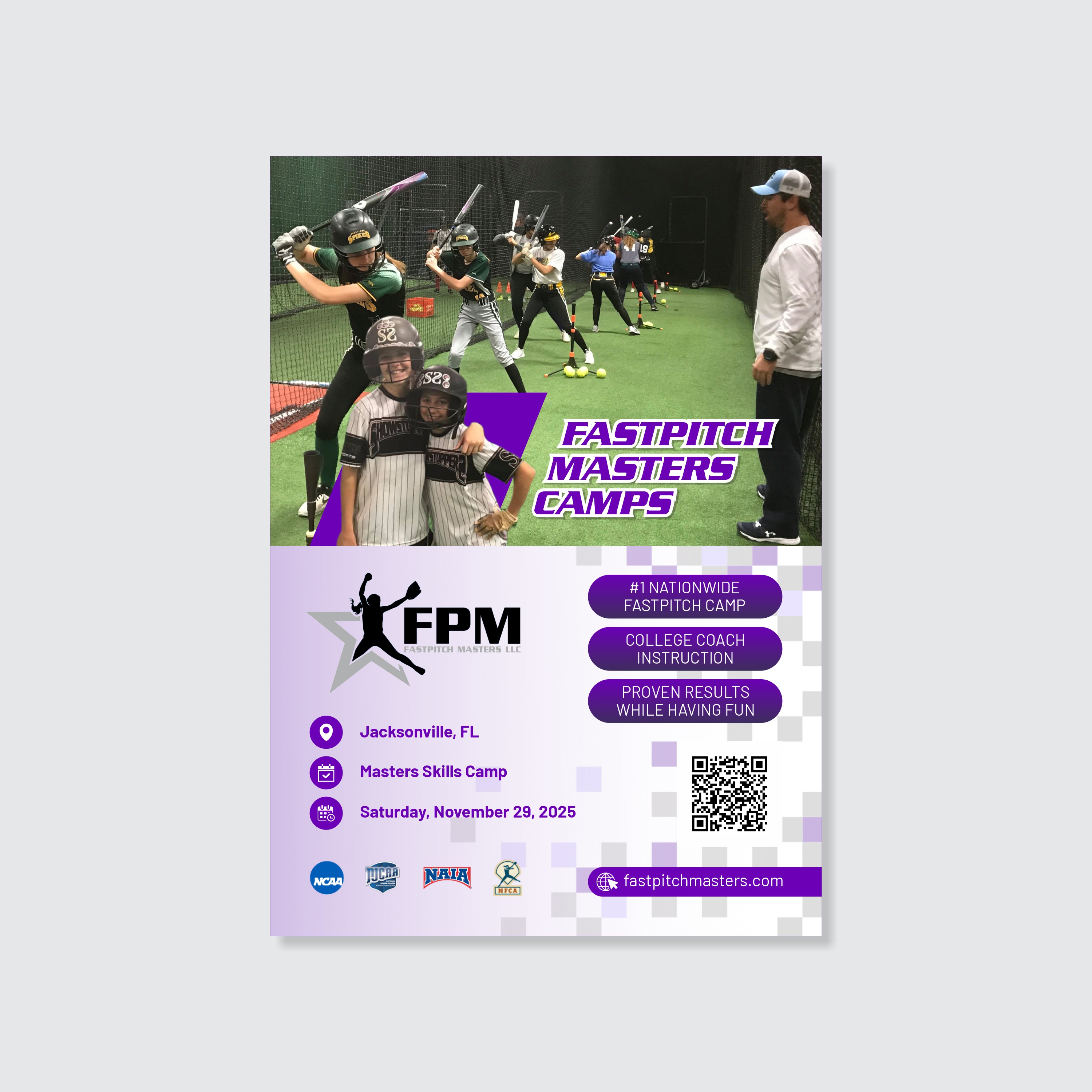 Flyer Design by barinix for Fastpitch Masters LLC | Design #36045631