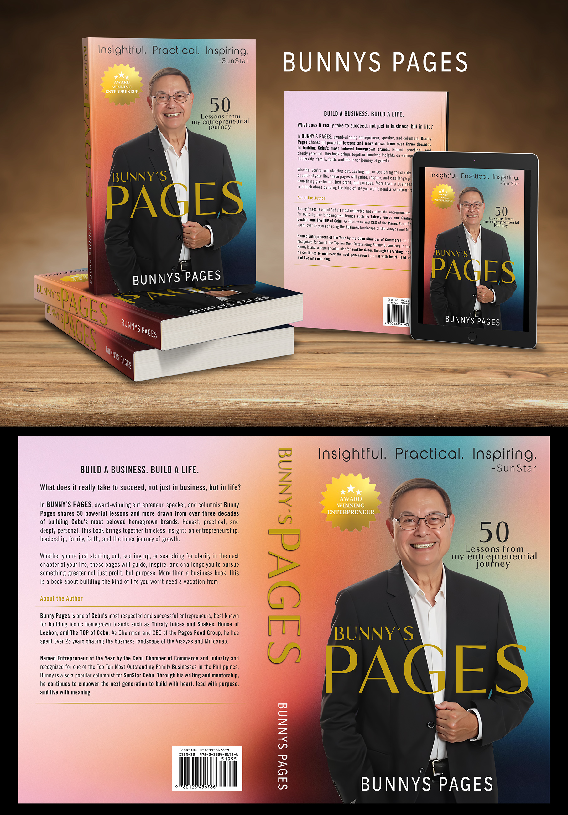 Book Cover Design by negrorichi for PAGES HOLDINGS INC. | Design #36024333