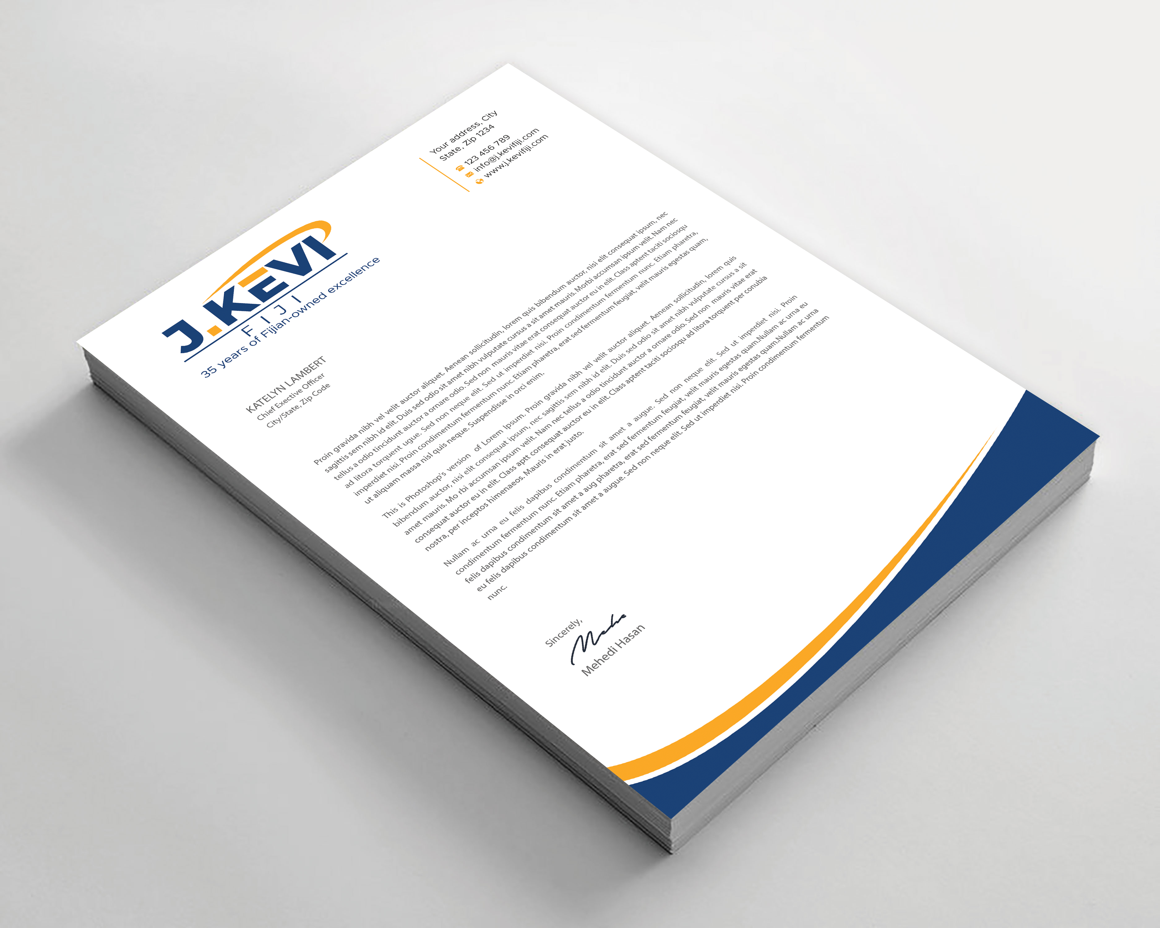 Letterhead Design by Expert Bappy for this project | Design #36027724
