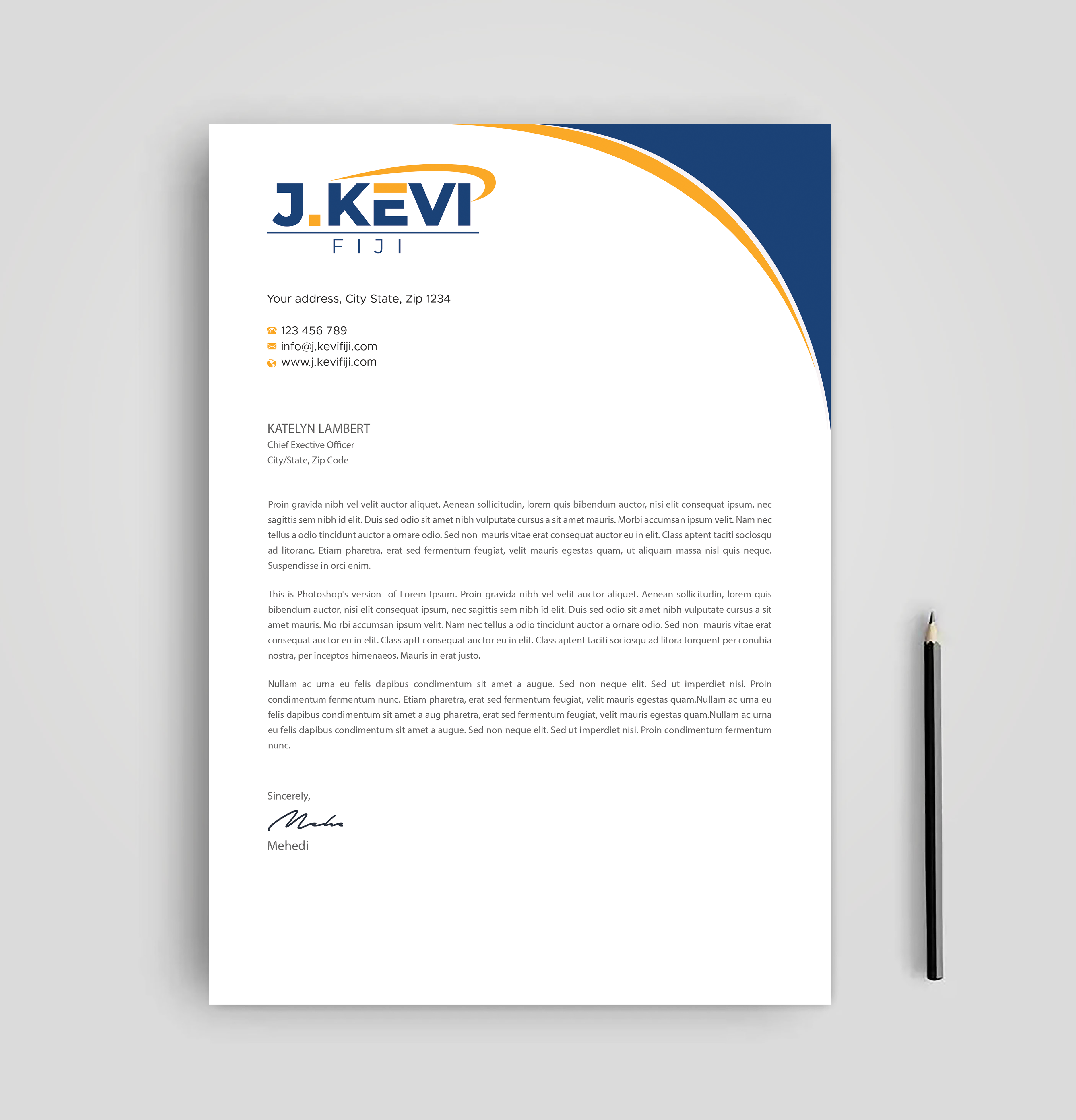 Letterhead Design by Expert Bappy for this project | Design #36029327