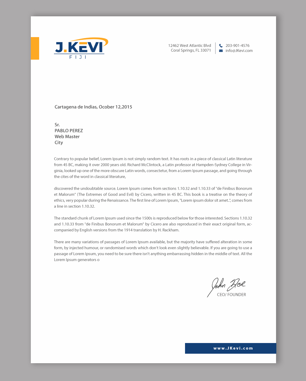 Letterhead Design by chandrayaan.creative for this project | Design #36026430