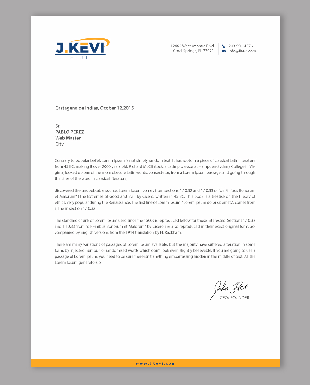 Letterhead Design by chandrayaan.creative for this project | Design #36026432