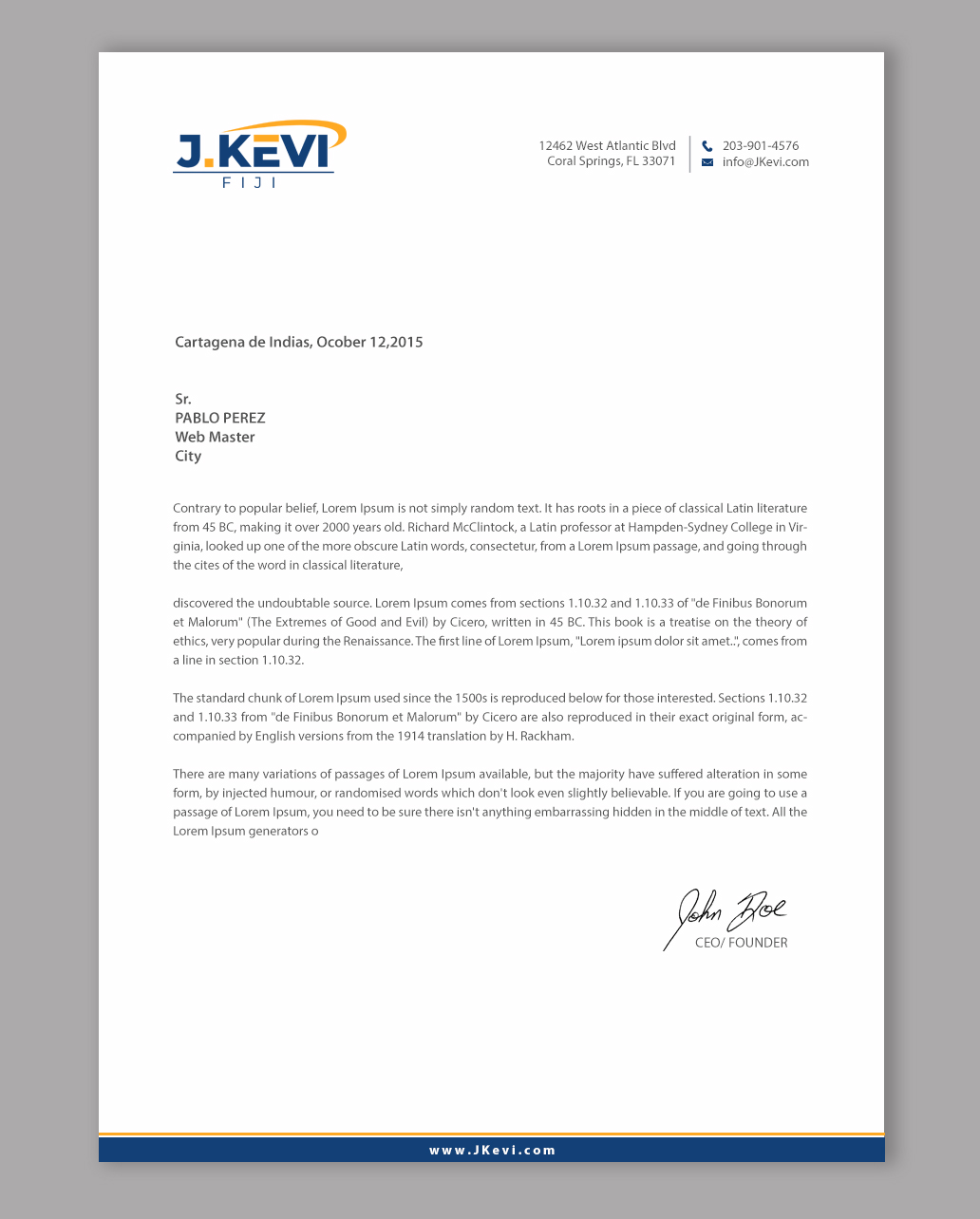 Letterhead Design by chandrayaan.creative for this project | Design #36026436