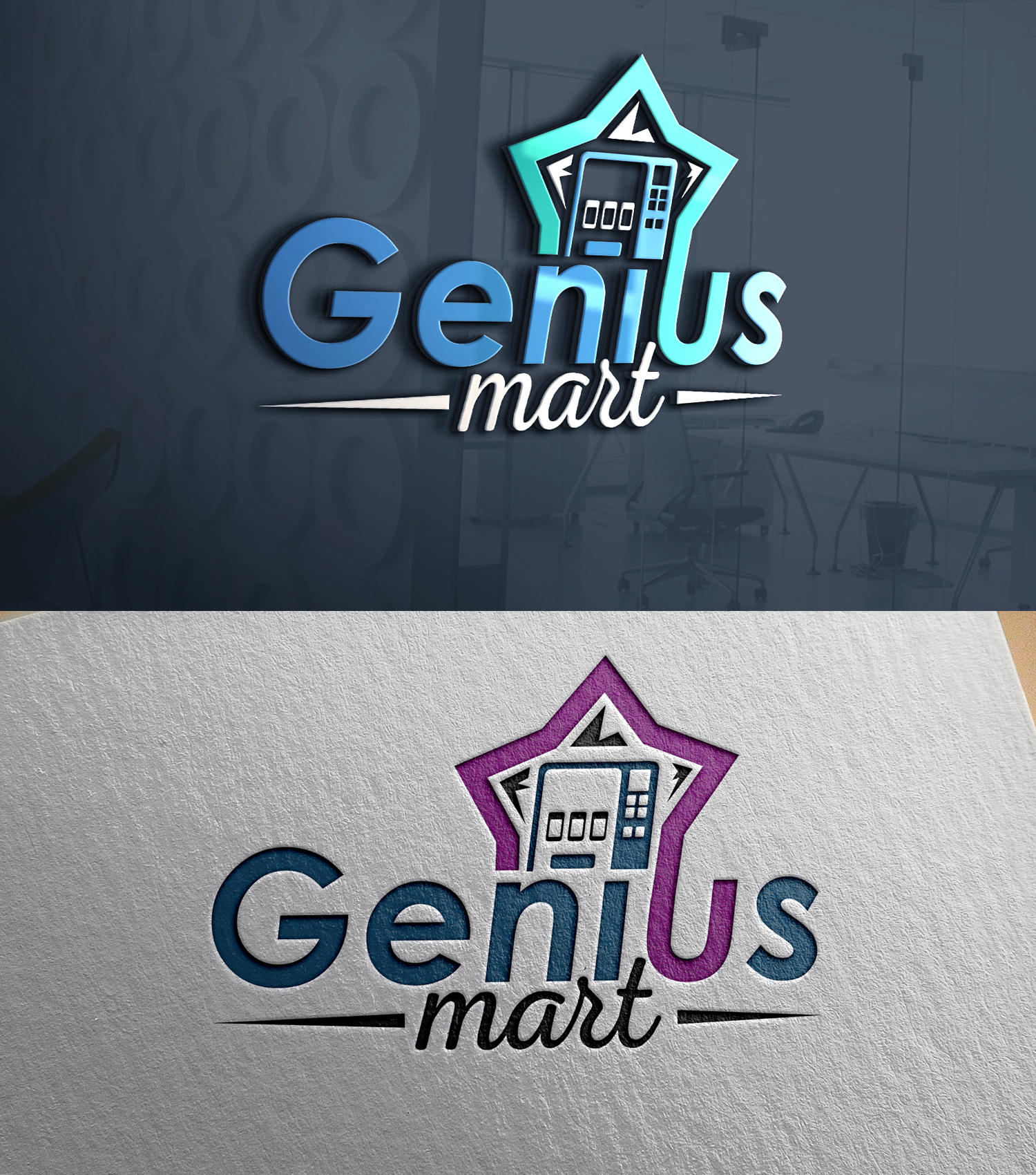 Logo Design by 24ksunny for Genius Mart, Inc. | Design #36035917