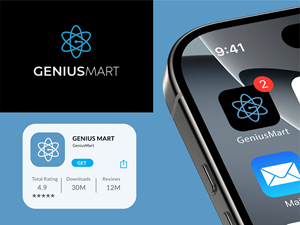 Logo Design by Emjey Design for Genius Mart, Inc. | Design #36043768