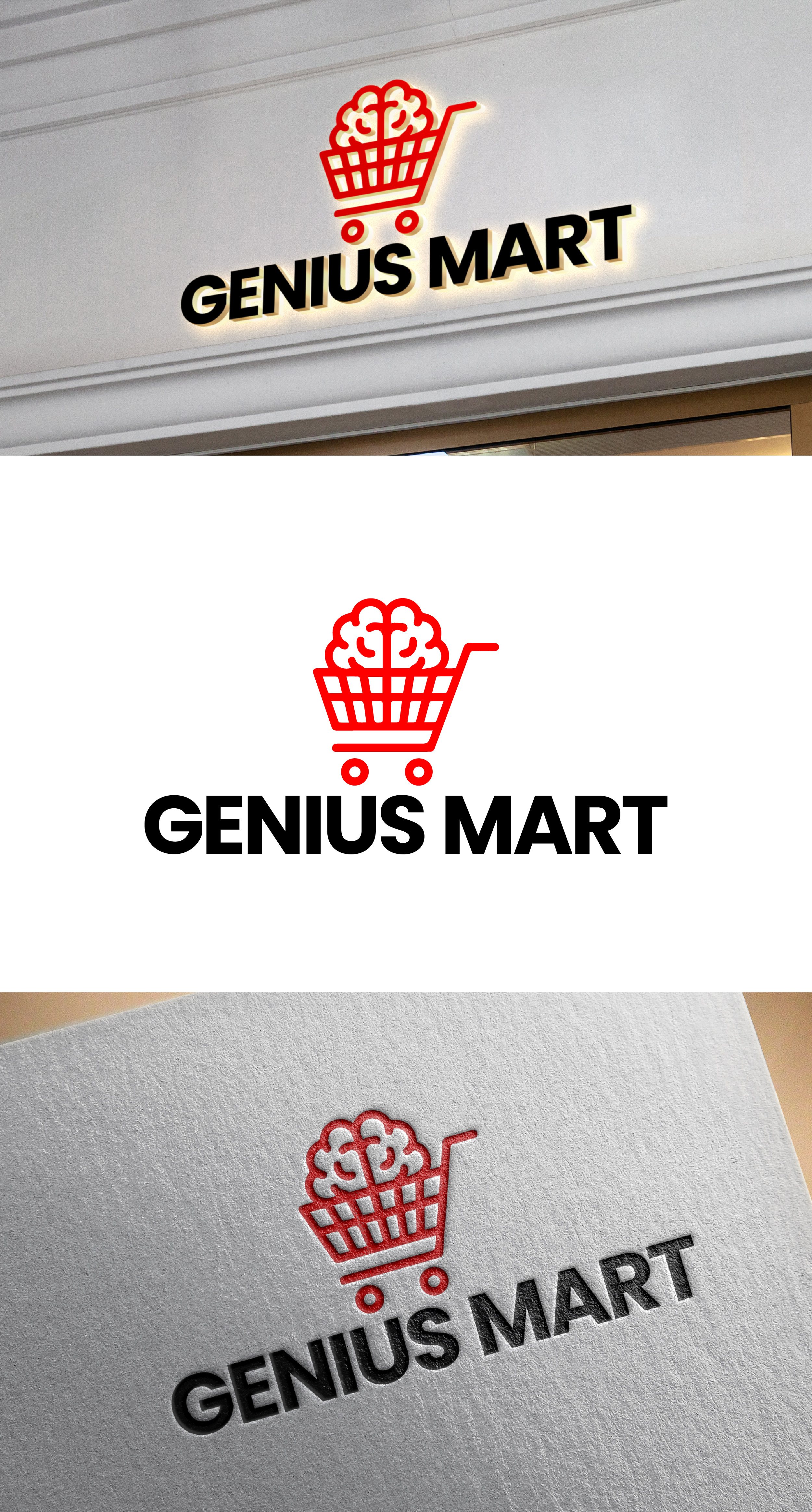 Logo Design by THE DESIGN MAN for Genius Mart, Inc. | Design #36039883