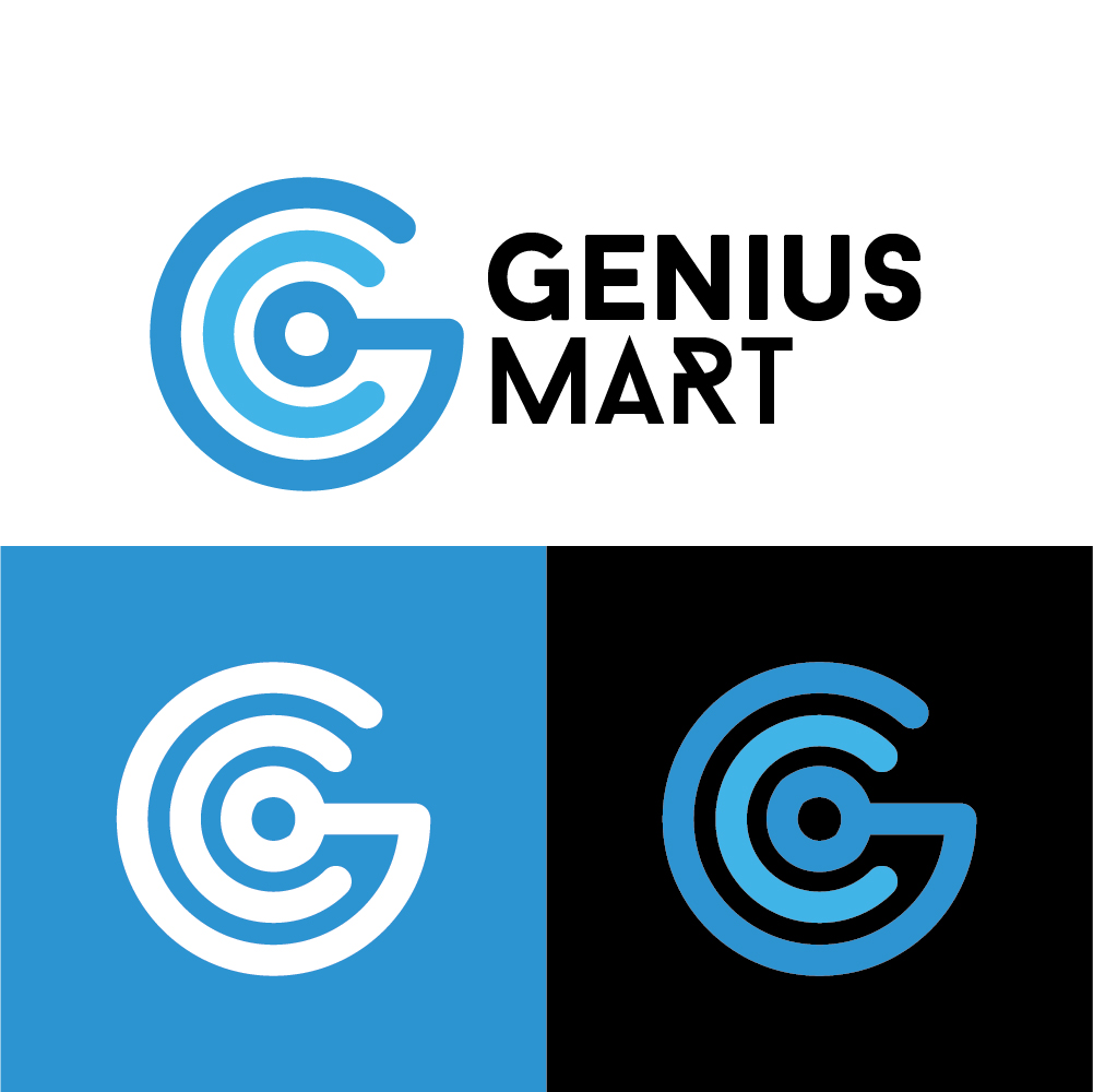 Logo Design by Alpesh Ahir for Genius Mart, Inc. | Design #36042911