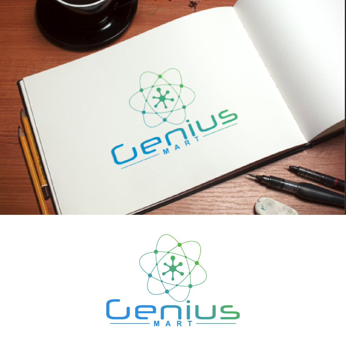 Logo Design by fly  design for Genius Mart, Inc. | Design #36039096