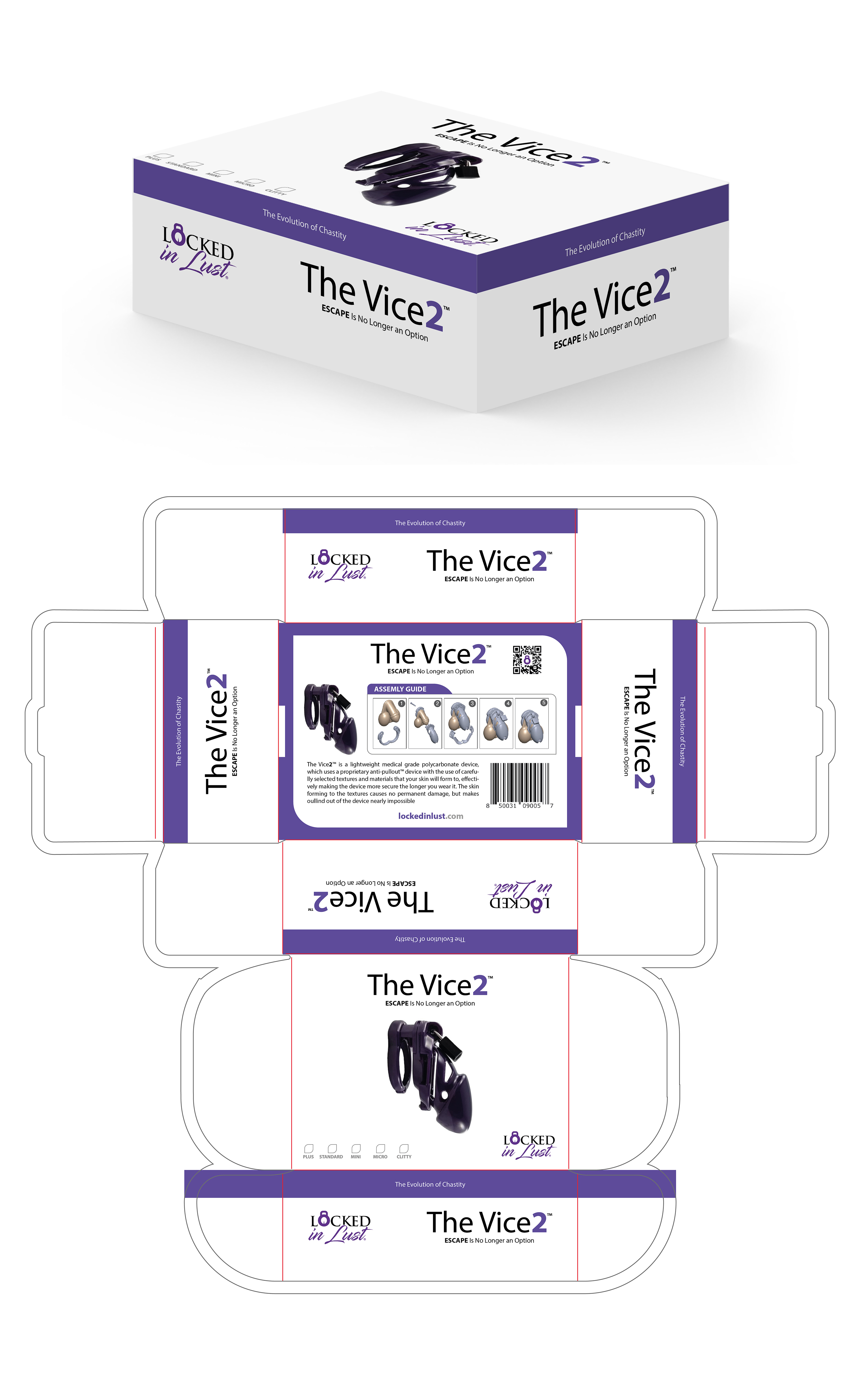 Packaging Design by Jose Lopez ( Verified Pro Designer ) for Locked in Lust | Design #36039644