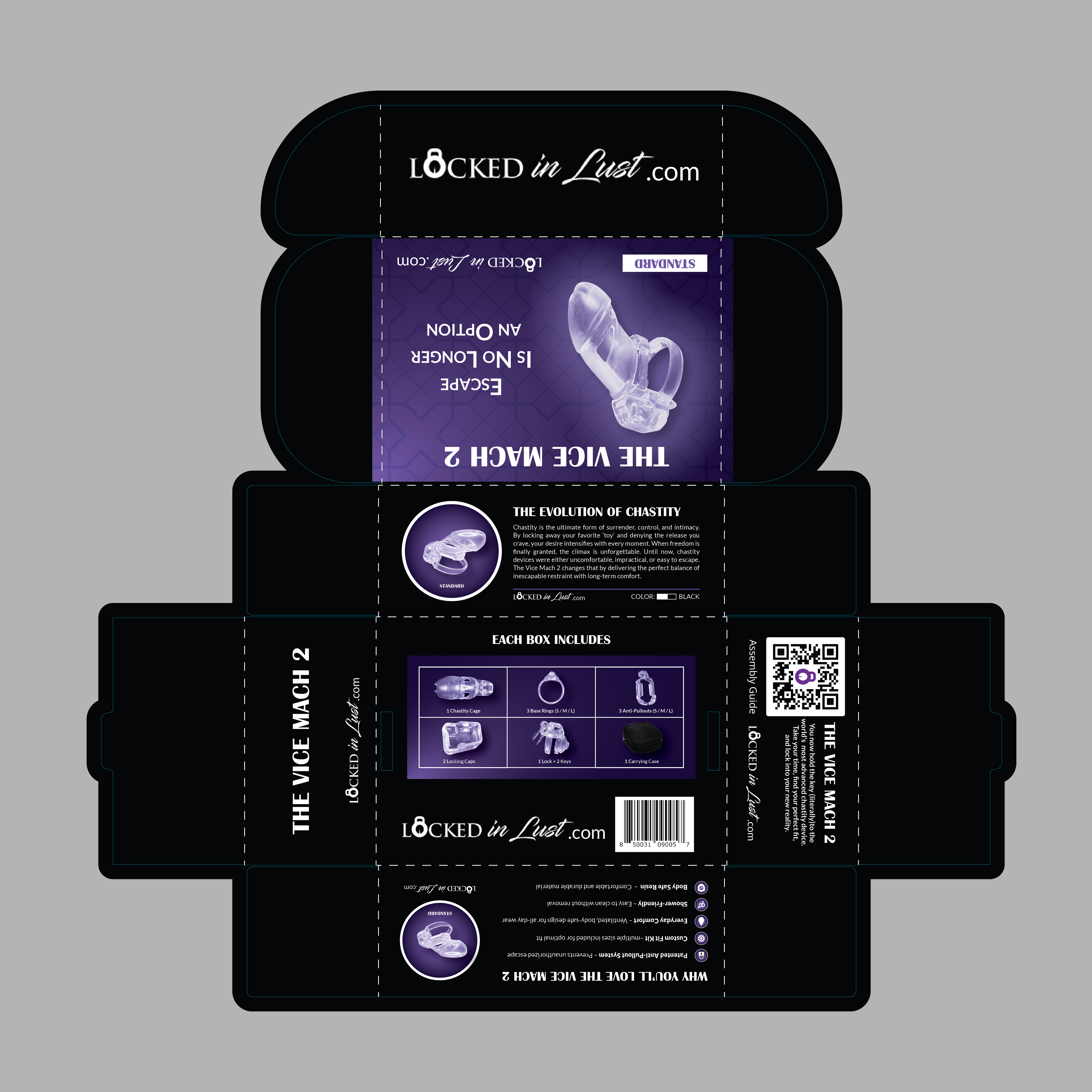 Diseño de Empaque por Md Zakir Hossain para Locked in Lust | Diseño #36059582