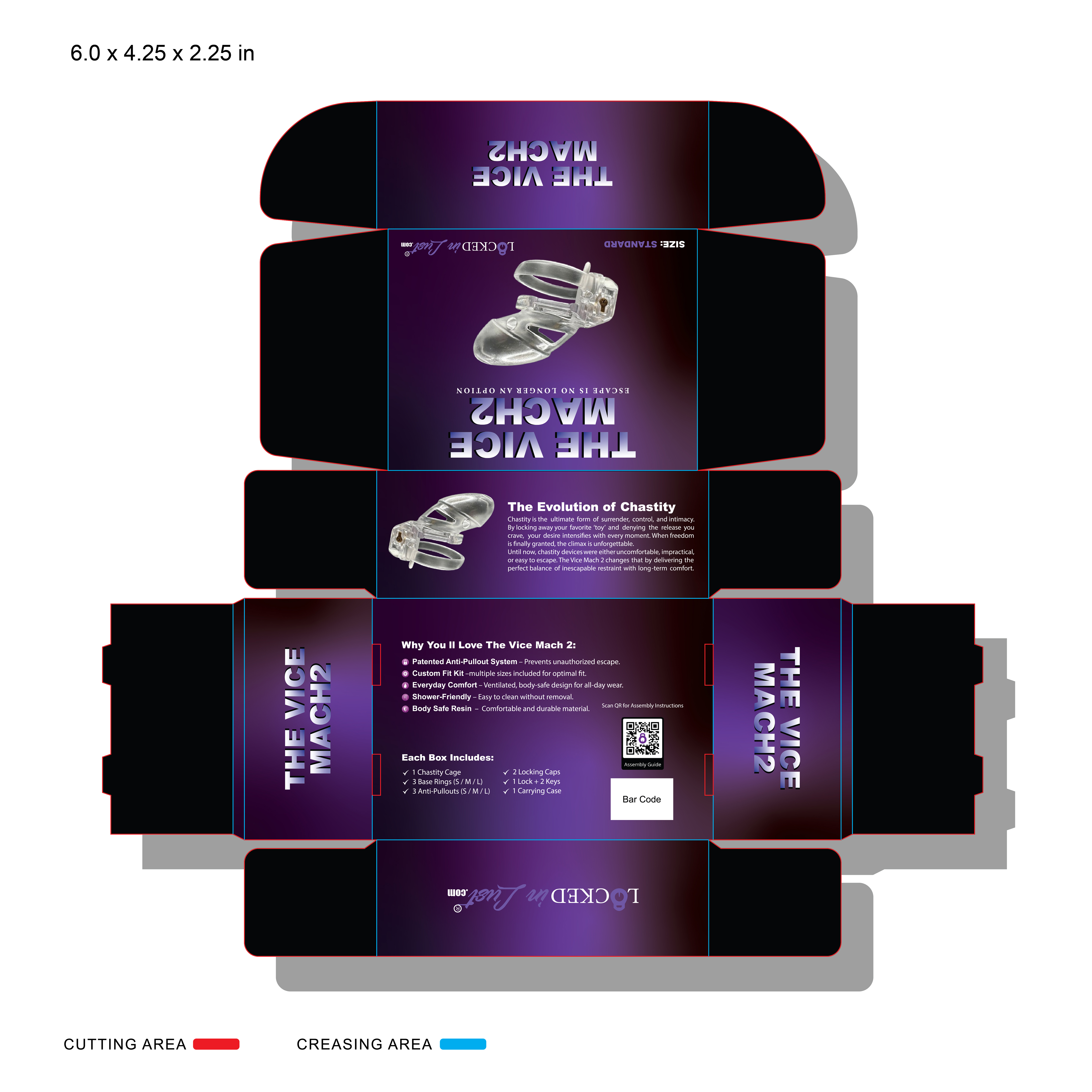 Packaging Design by Faria SheBox for Locked in Lust | Design #36068913