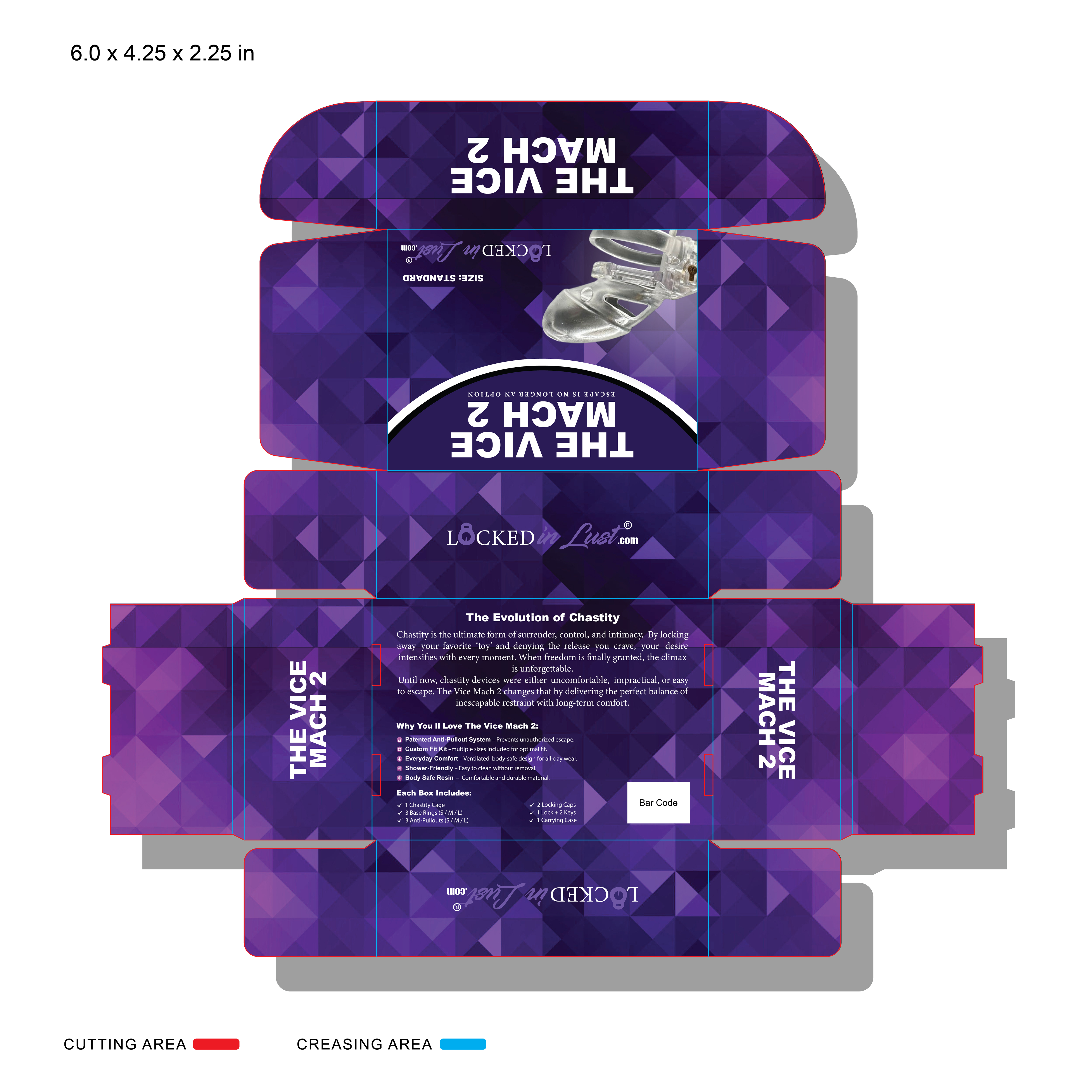 Packaging Design by Faria SheBox for Locked in Lust | Design #36073971