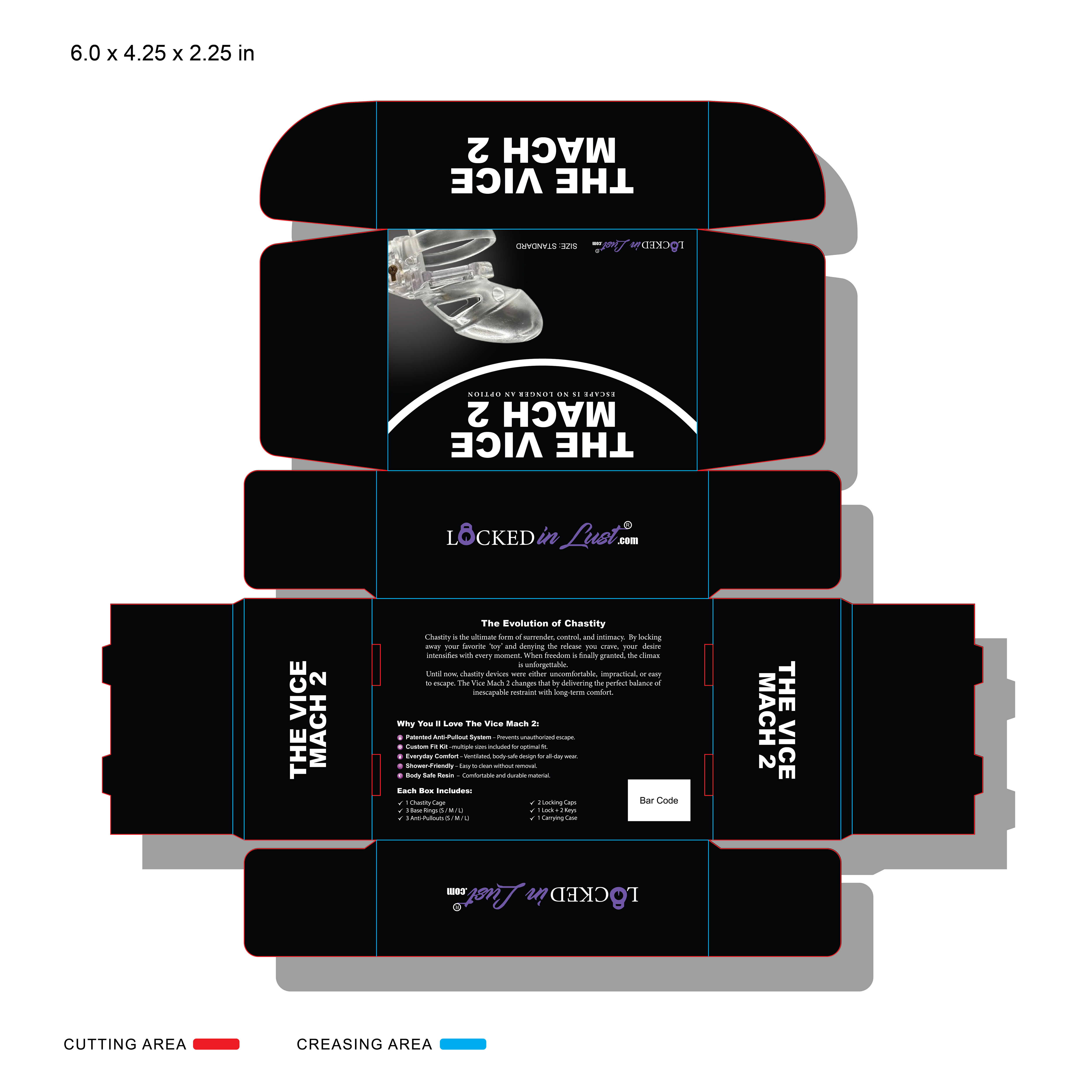 Packaging Design by Faria SheBox for Locked in Lust | Design #36073988