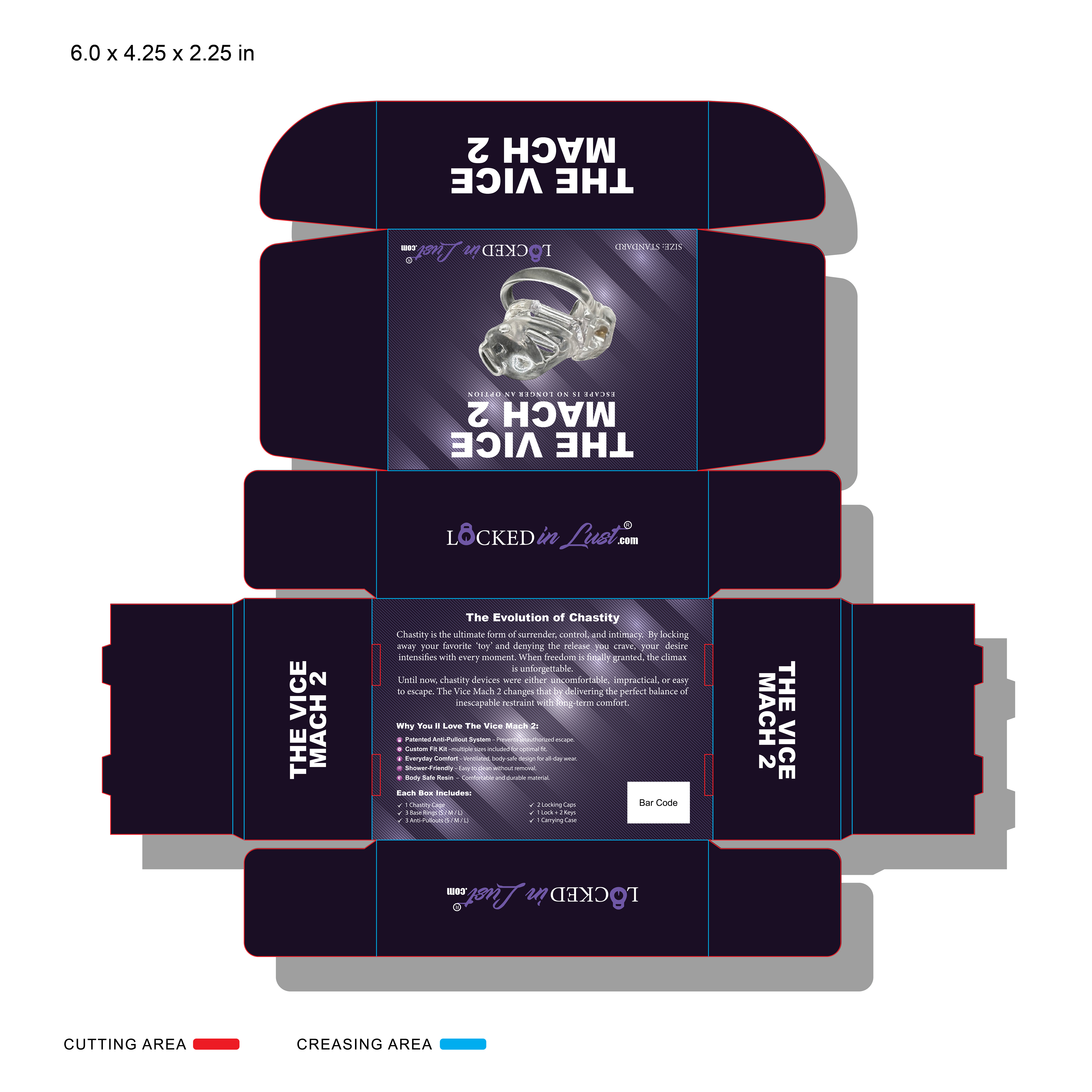 Packaging Design by Faria SheBox for Locked in Lust | Design #36074966