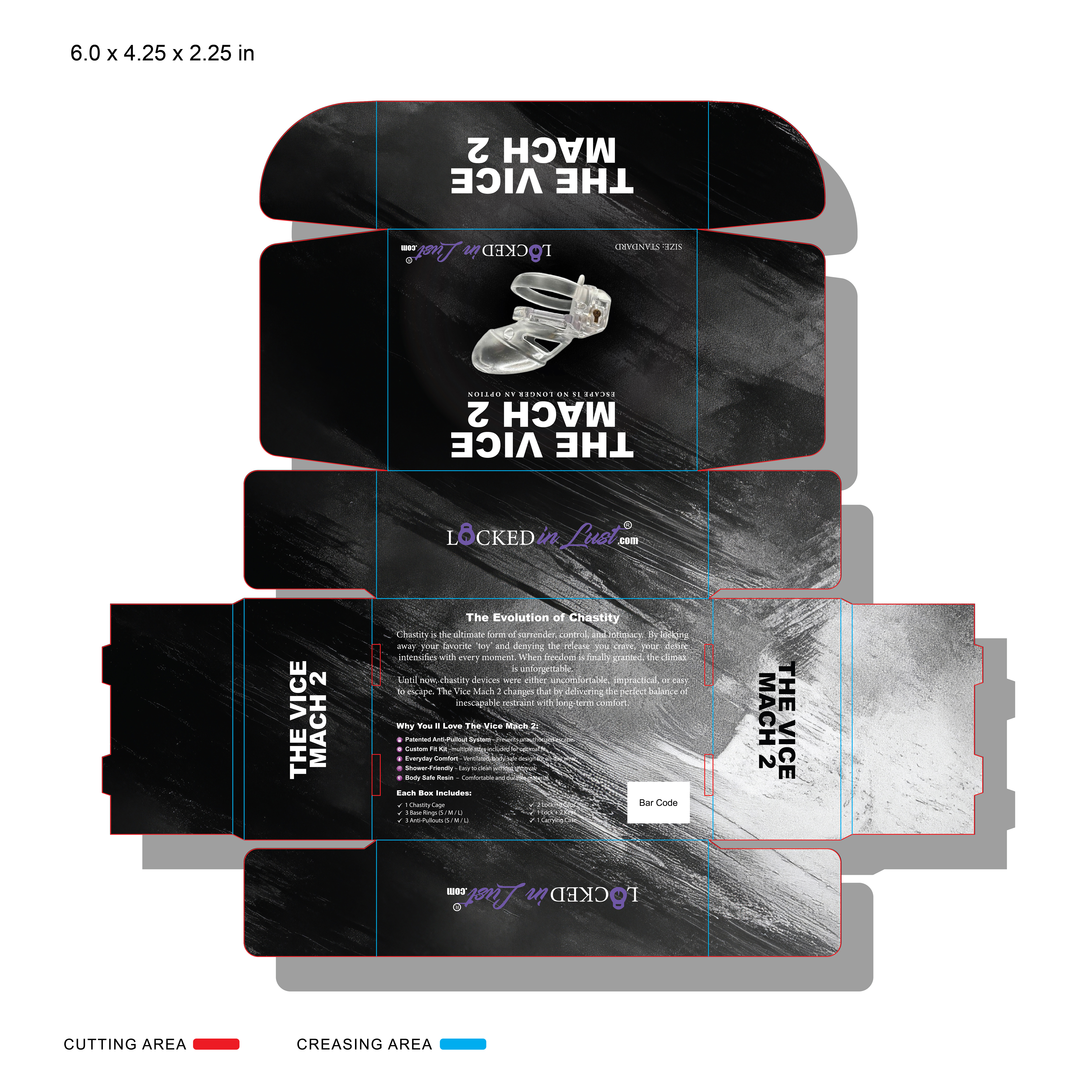 Packaging Design by Faria SheBox for Locked in Lust | Design #36074982