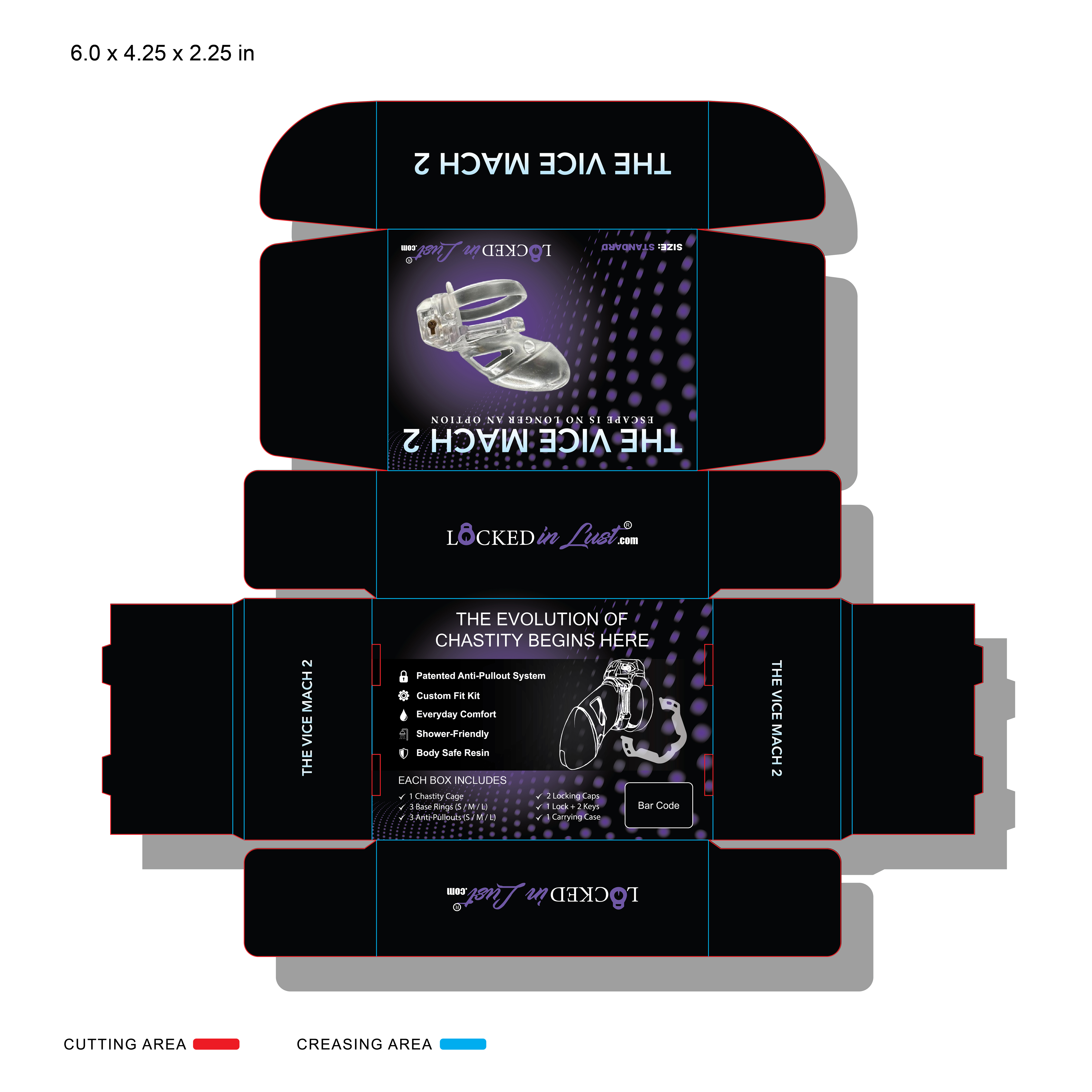 Packaging Design by Faria SheBox for Locked in Lust | Design #36099459