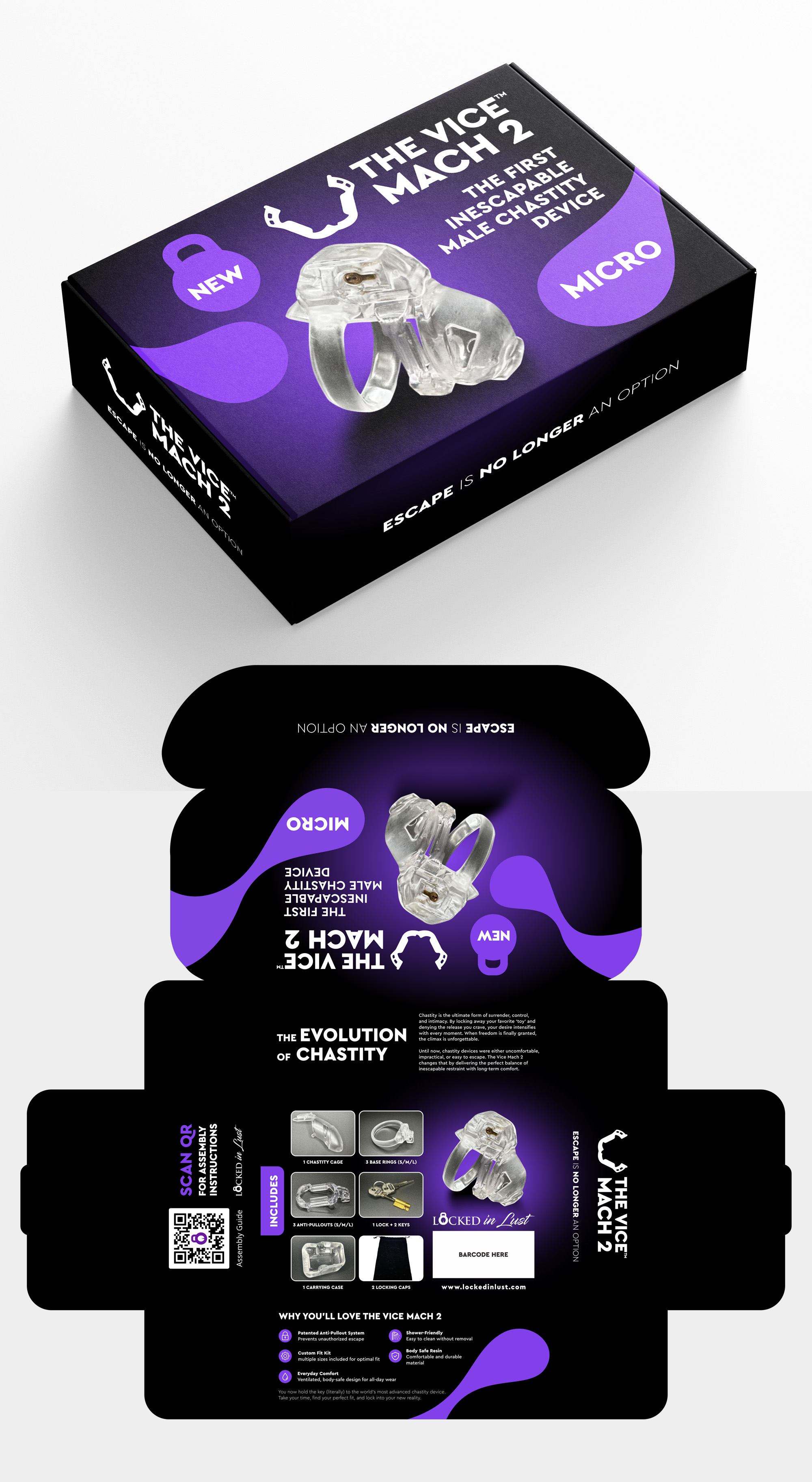 Packaging Design by Dzhafir for Locked in Lust | Design #36173079