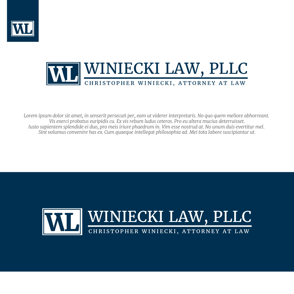 Diseño de Logo por farady para Winiecki Law PLLC | Diseño #36086954