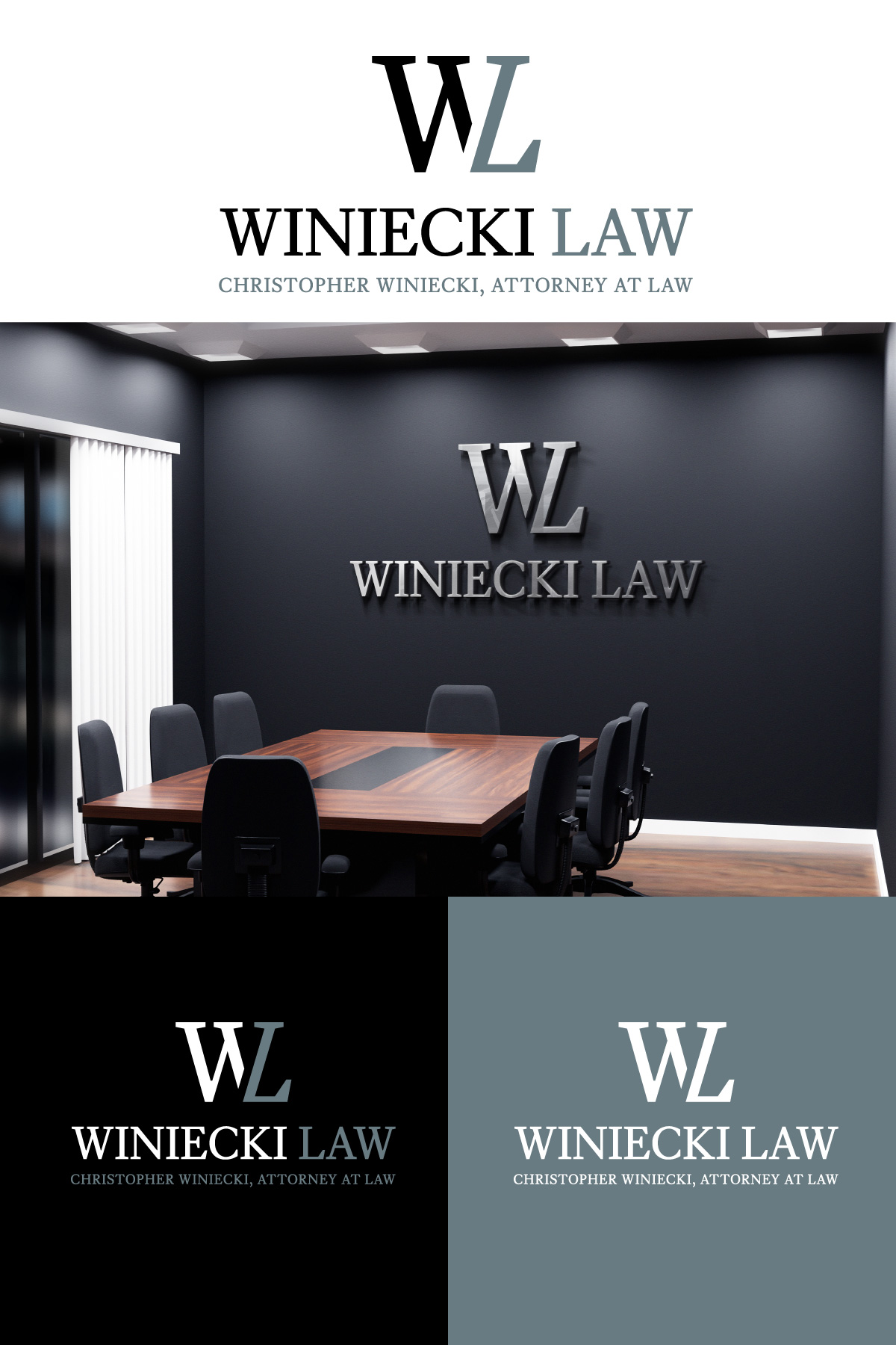 Logo Design by Sergio Coelho for Winiecki Law PLLC | Design #36096778