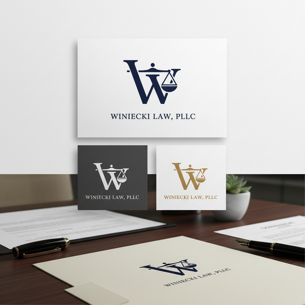 Logo Design by AMBStudio for Winiecki Law PLLC | Design #36051382