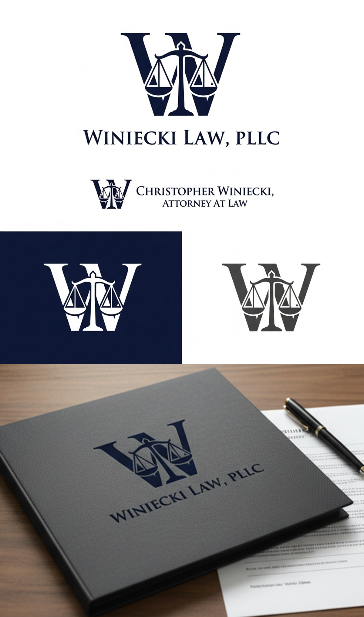 Logo-Design von AMBStudio für Winiecki Law PLLC | Design #36051434
