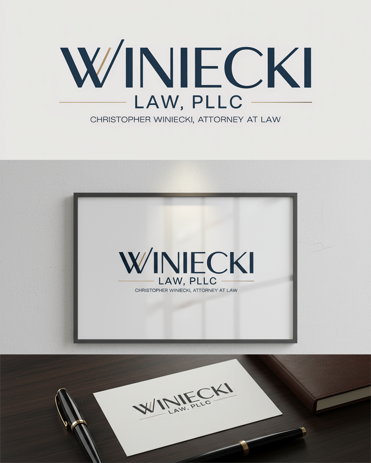 Logo Design by AMBStudio for Winiecki Law PLLC | Design #36084284
