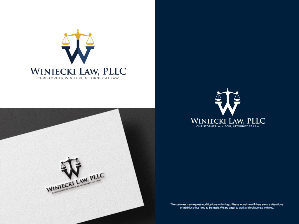 Logo-Design von Senpachie für Winiecki Law PLLC | Design #36050277