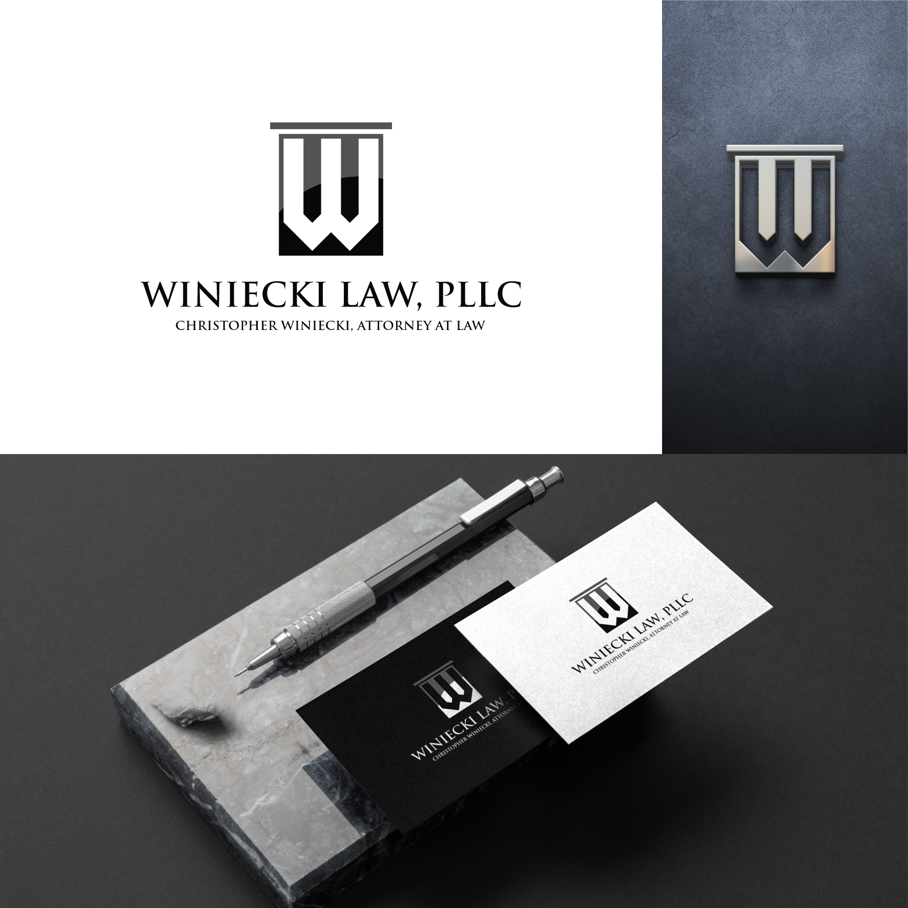 Logo Design by sabina aiko for Winiecki Law PLLC | Design #36112621