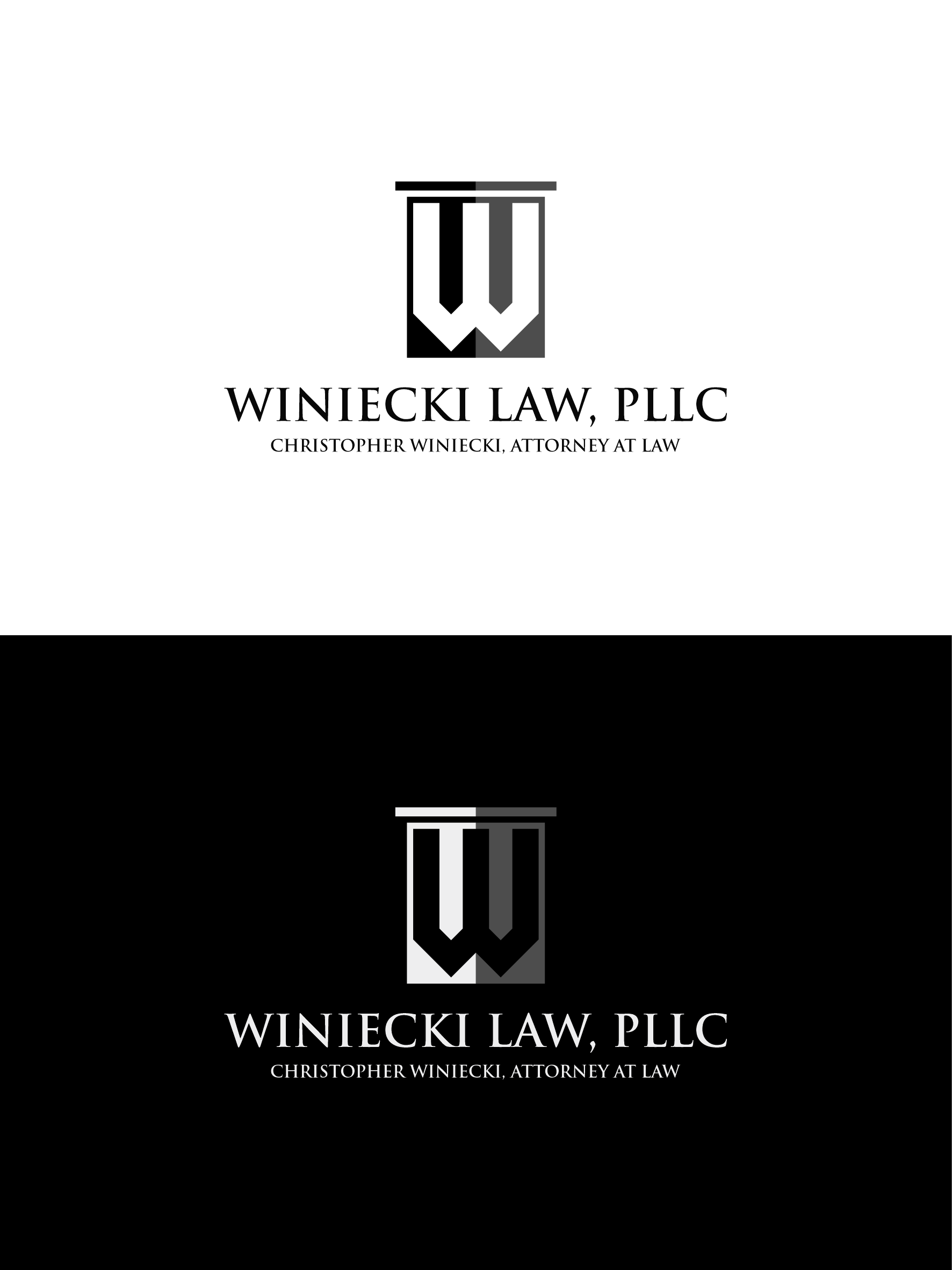 Diseño de Logo por sabina aiko para Winiecki Law PLLC | Diseño #36116735