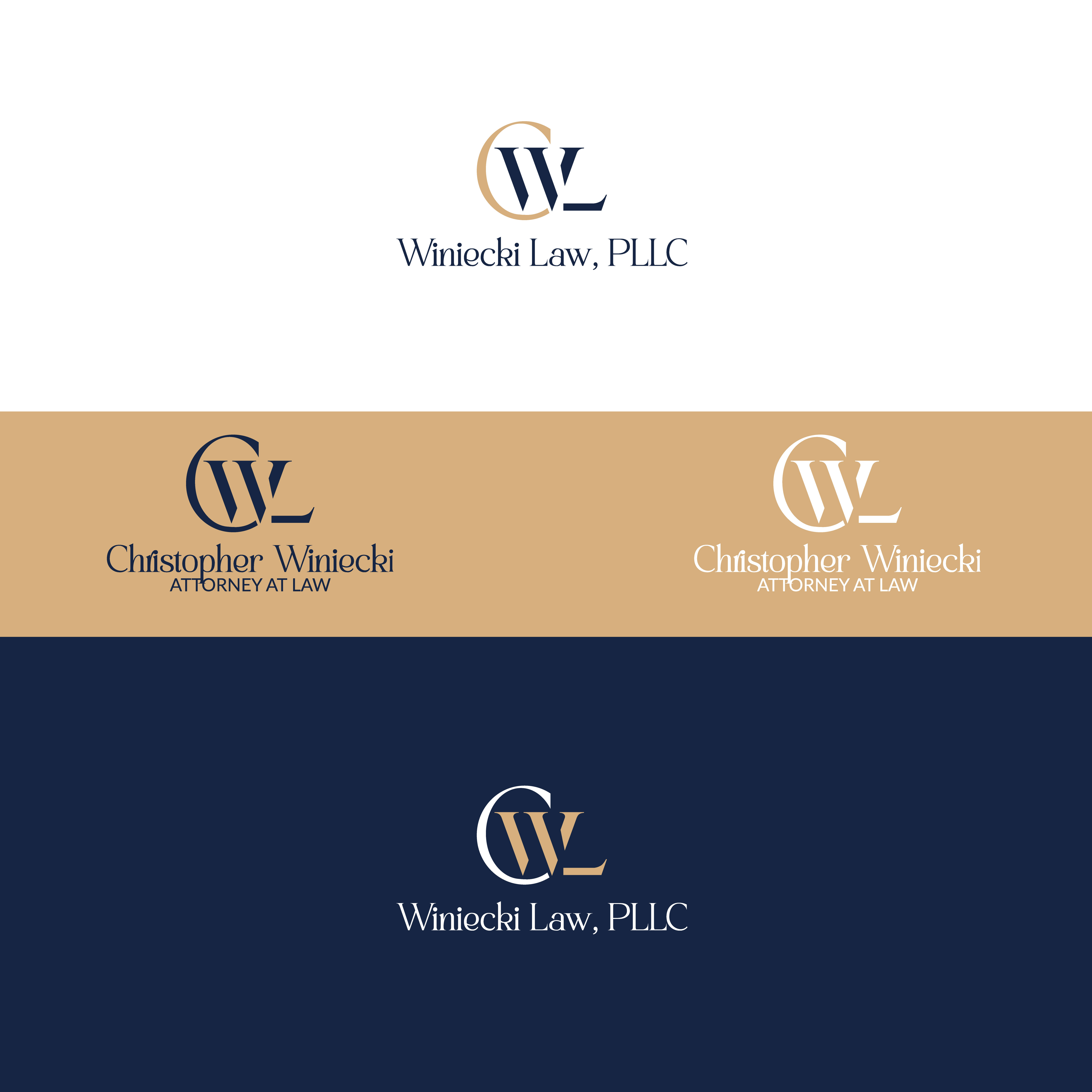 Diseño de Logo por onze design para Winiecki Law PLLC | Diseño #36091342