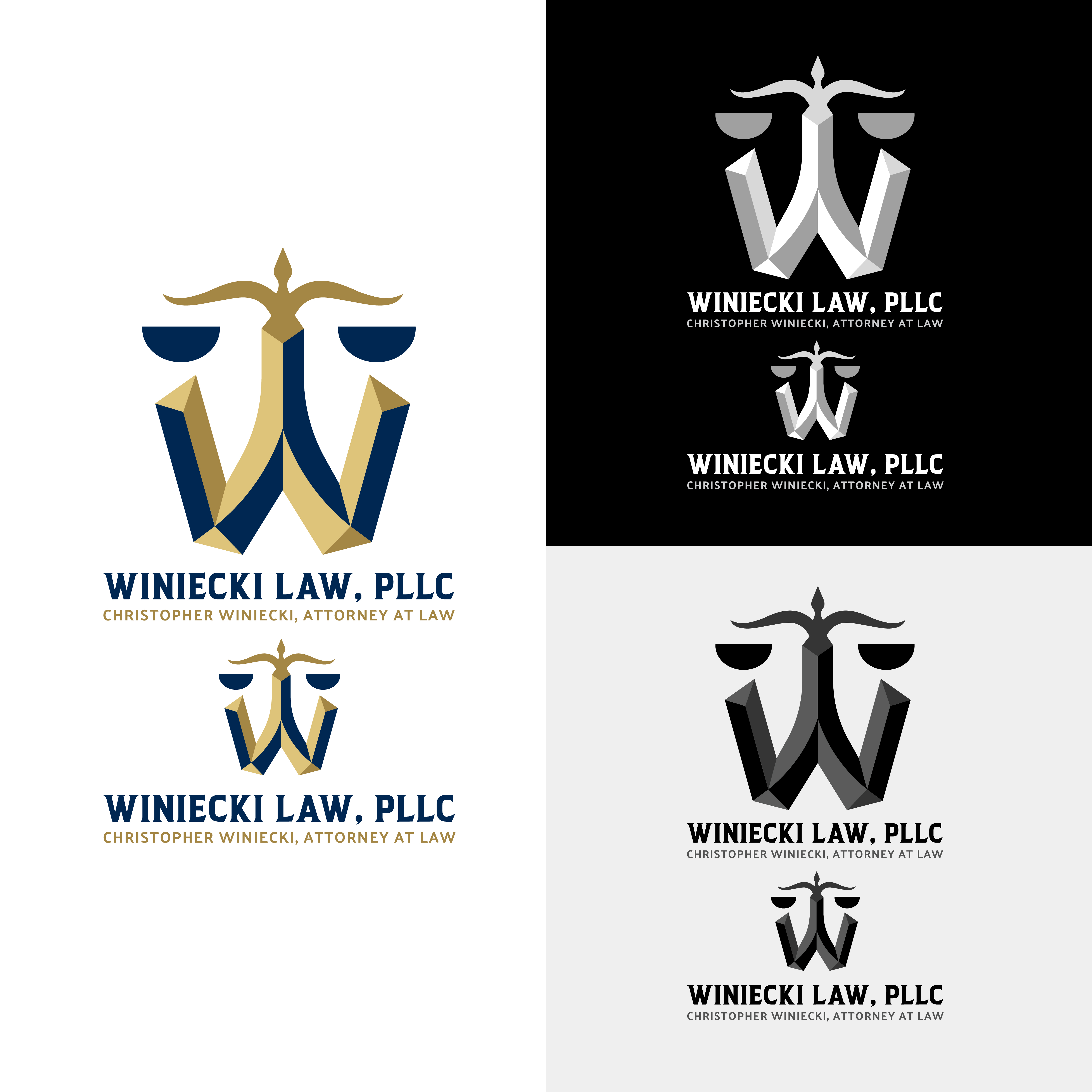 Logo Design by Merin gopi for Winiecki Law PLLC | Design #36123380