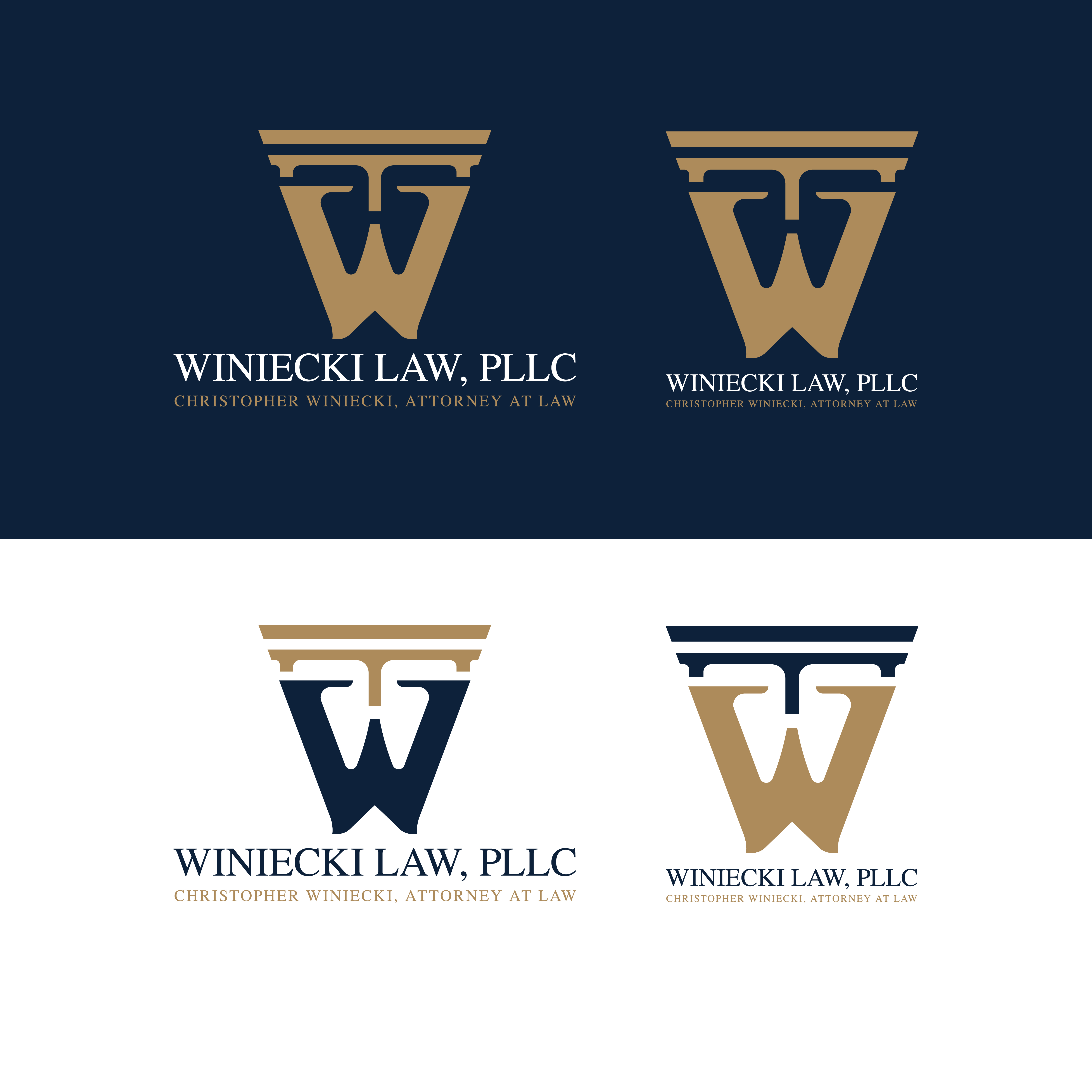 Logo Design by Merin gopi for Winiecki Law PLLC | Design #36133545