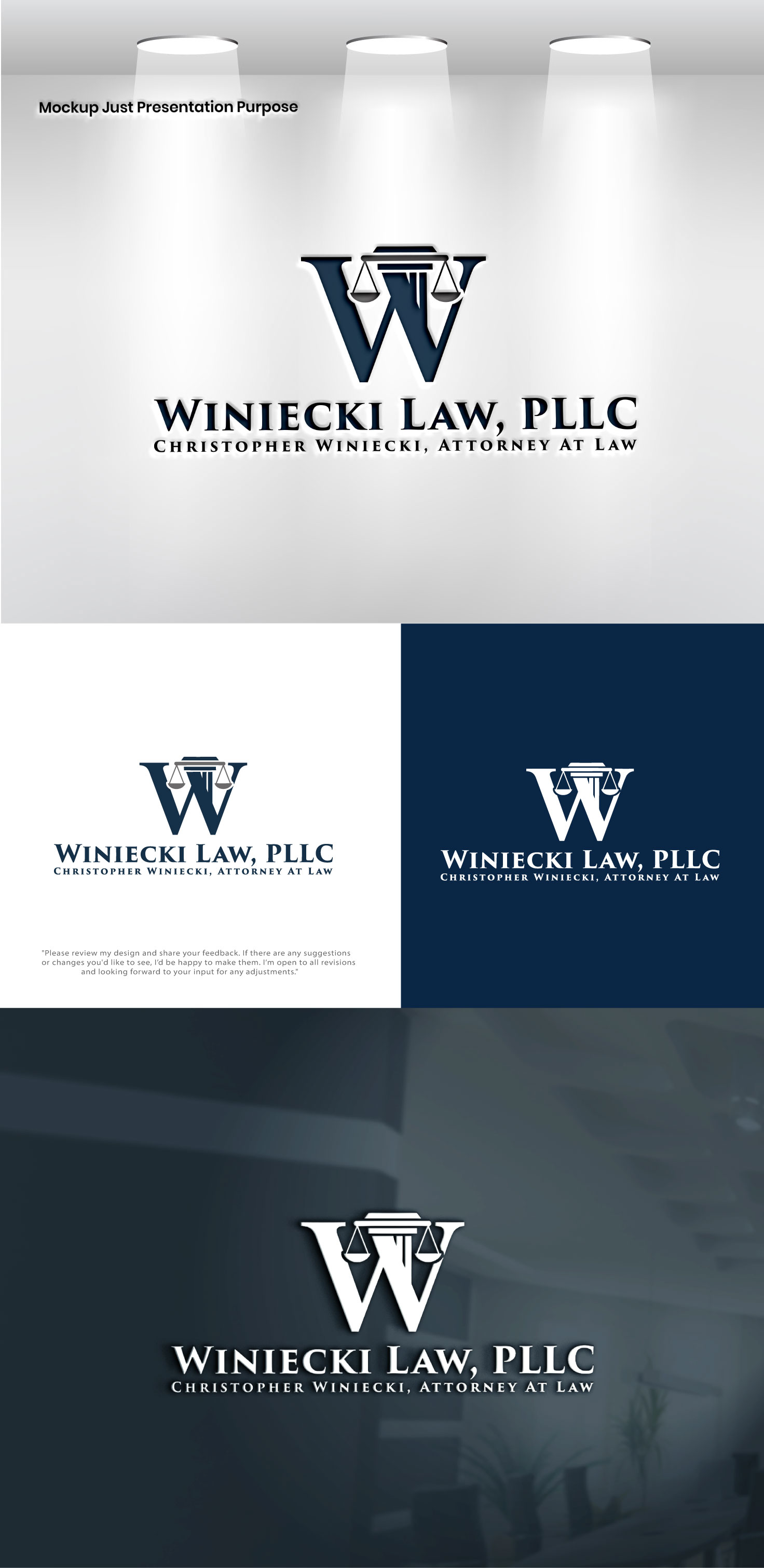 Diseño de Logo por VectorForge para Winiecki Law PLLC | Diseño #36050319