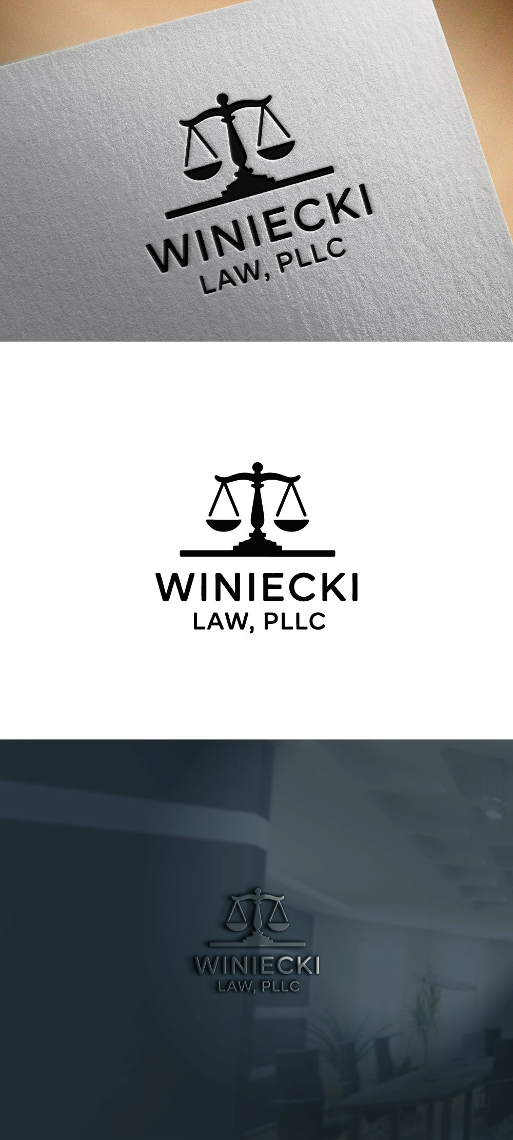 Diseño de Logo por KING JM para Winiecki Law PLLC | Diseño #36111345