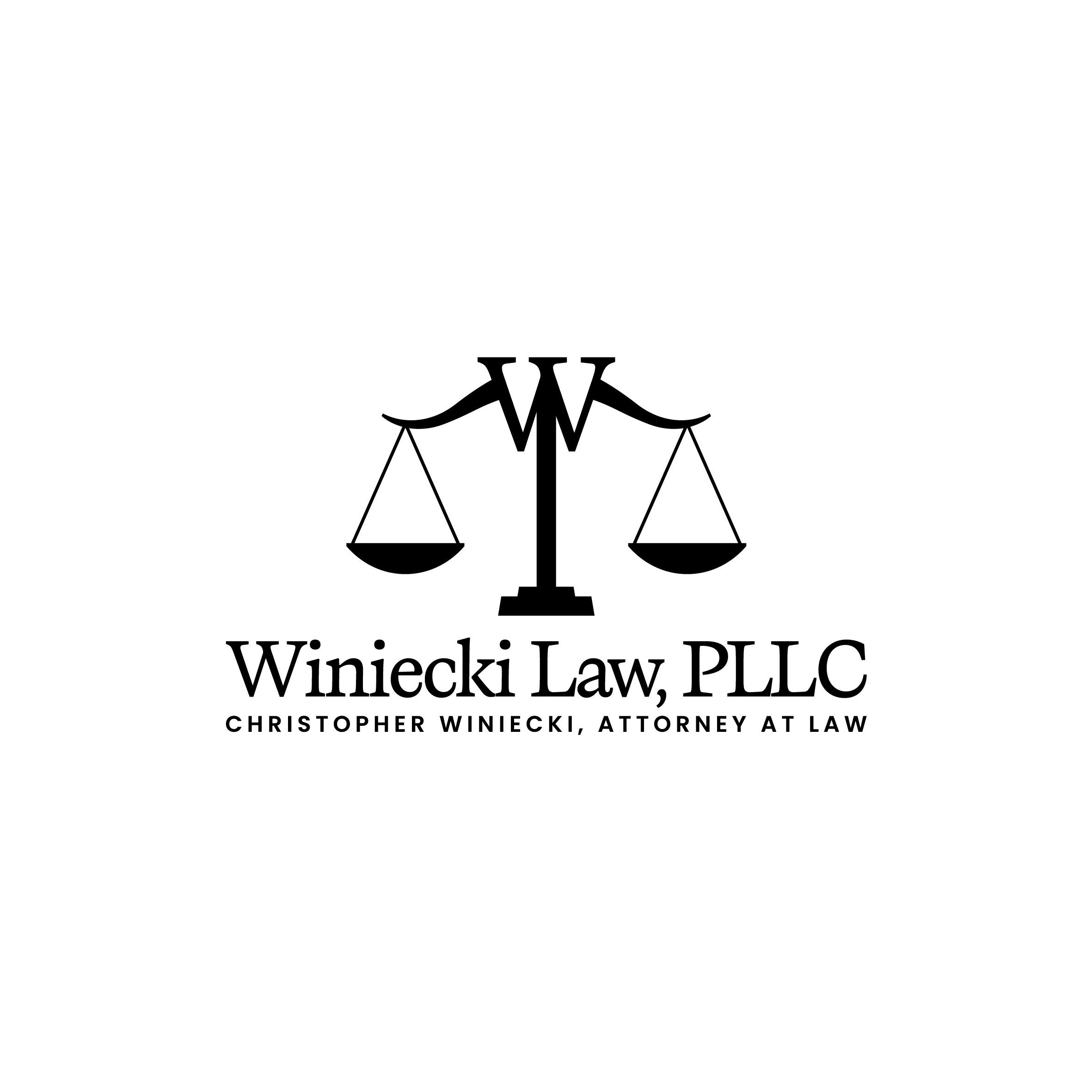 Diseño de Logo por Aljune Castro Designs para Winiecki Law PLLC | Diseño #36046558