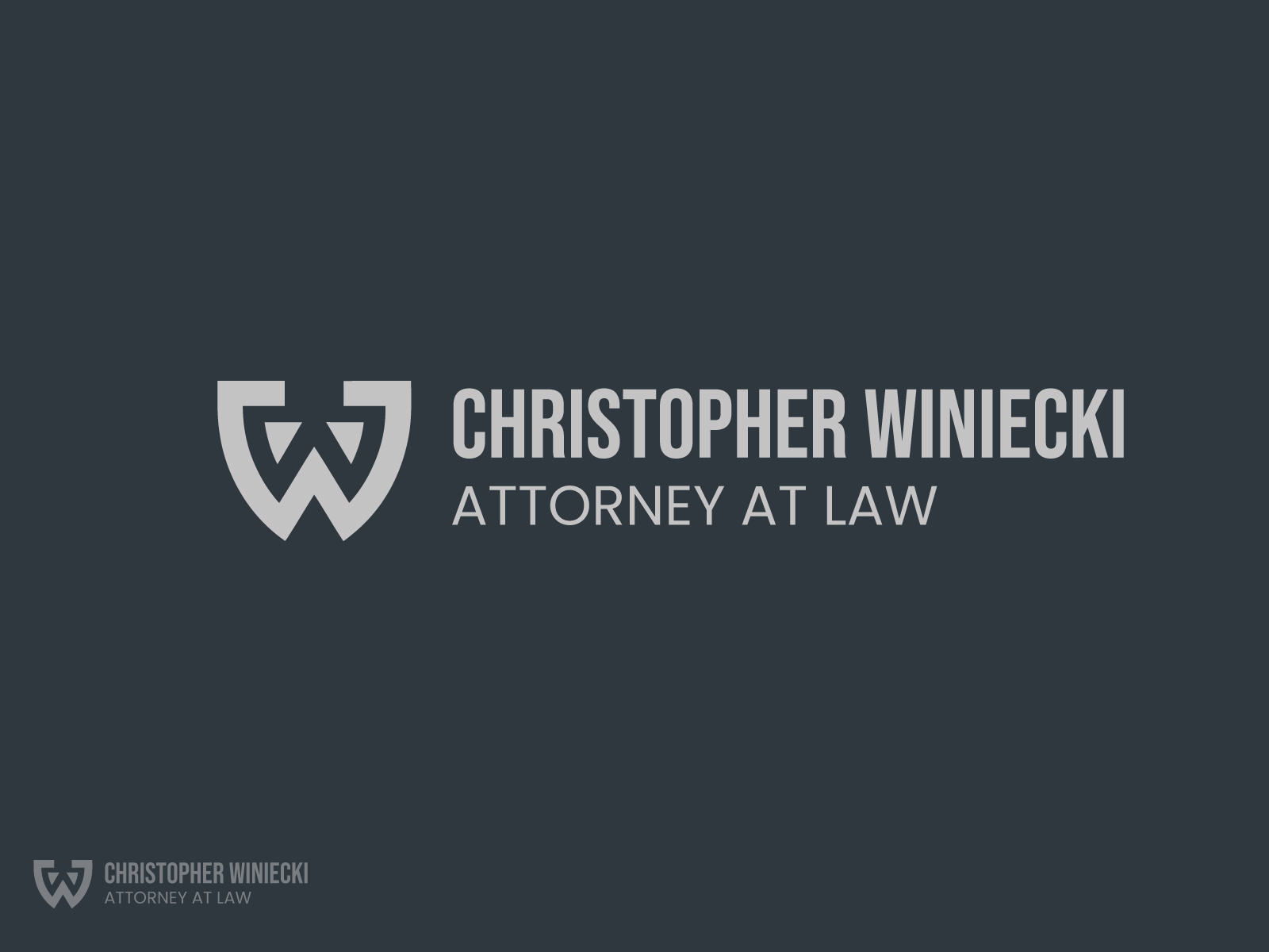 Diseño de Logo por Christian Cruz para Winiecki Law PLLC | Diseño #36101663