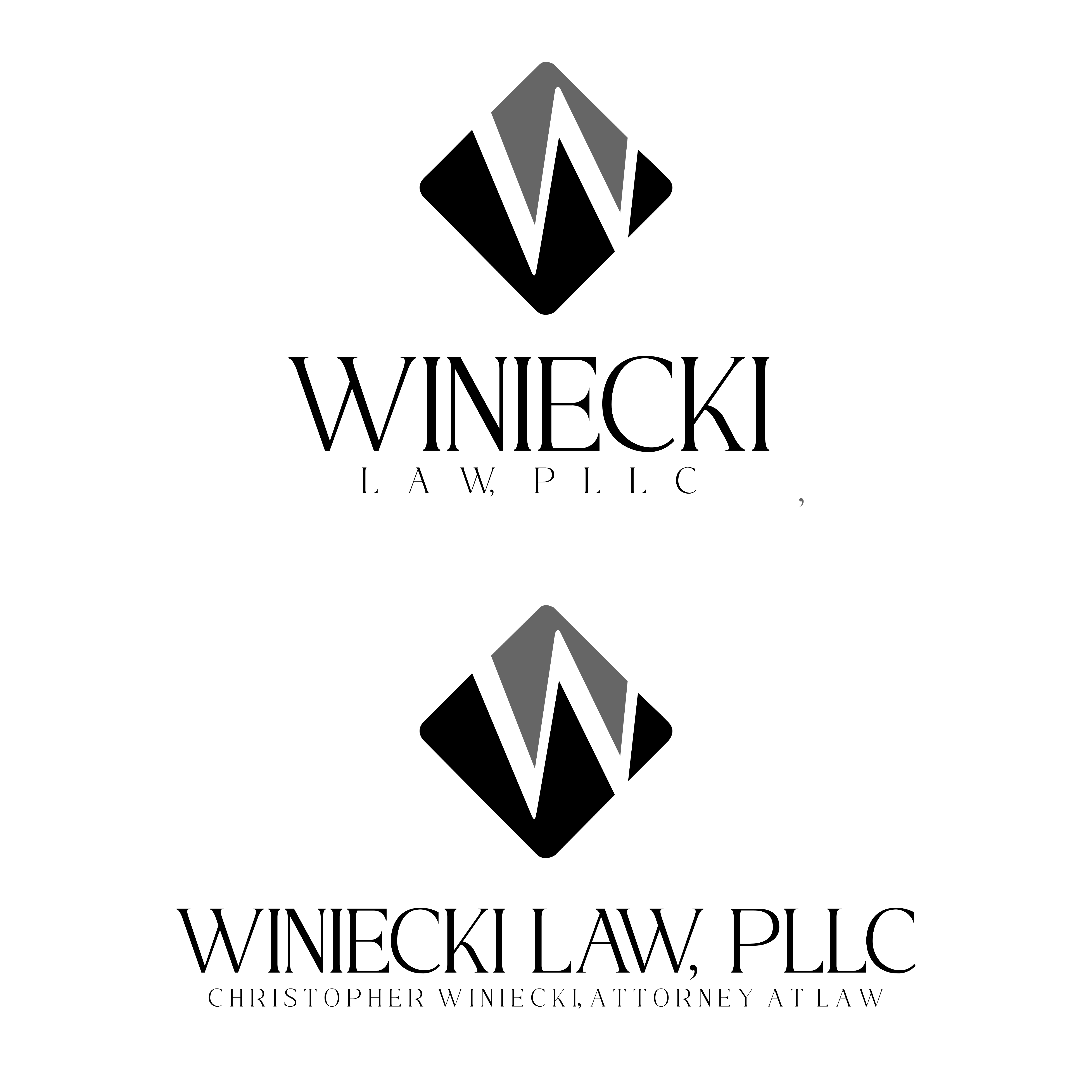 Diseño de Logo por Pewaris Desain para Winiecki Law PLLC | Diseño #36134593