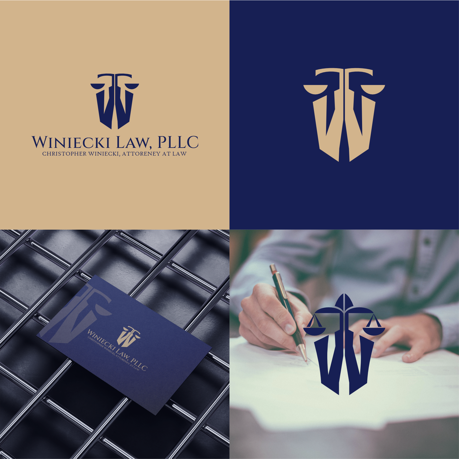 Logo Design by Schematic Studio for Winiecki Law PLLC | Design #36059907
