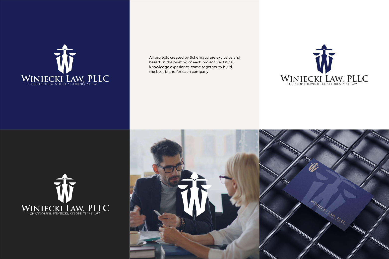 Diseño de Logo por Schematic Studio para Winiecki Law PLLC | Diseño #36066540