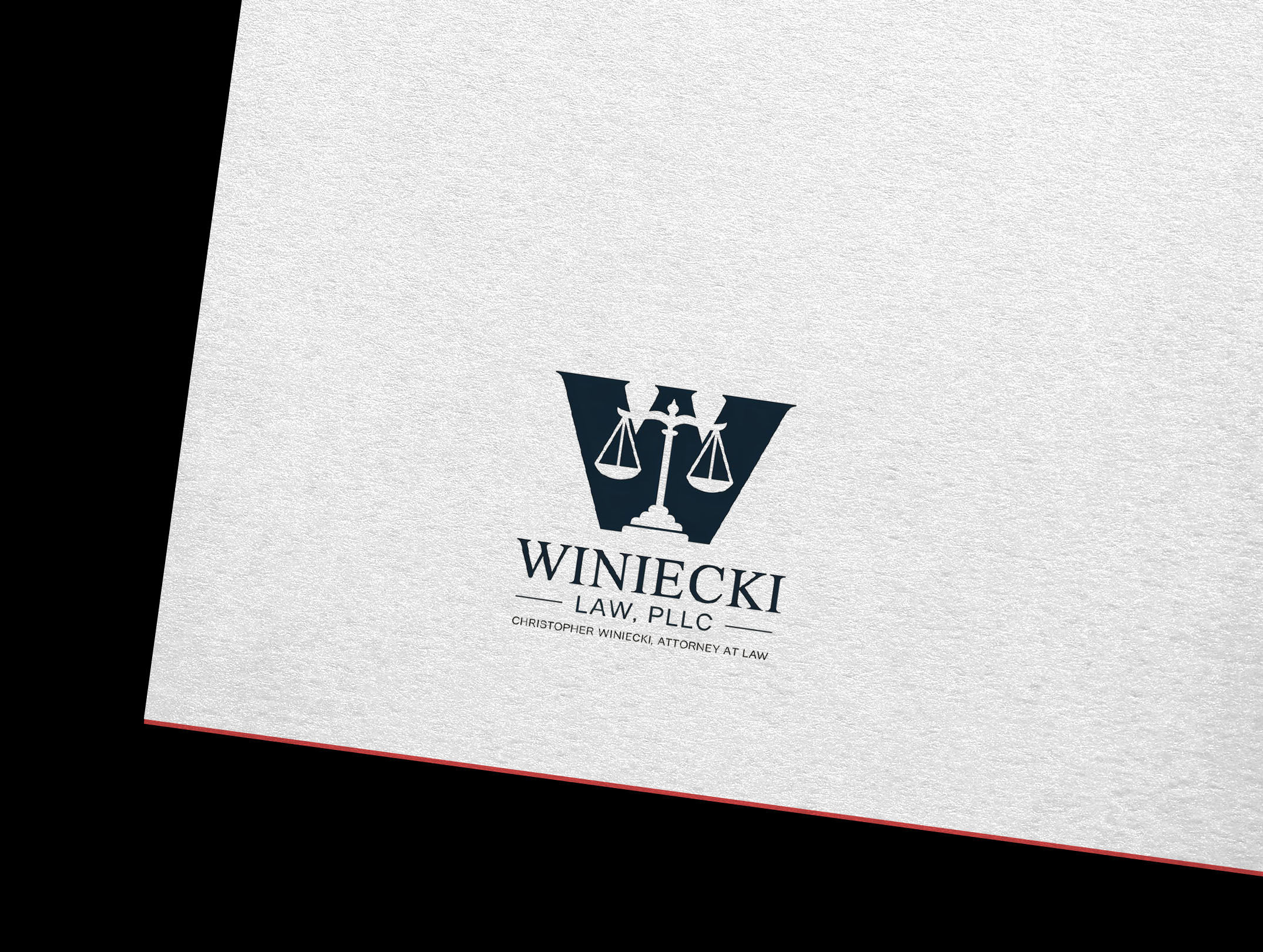 Logo Design by Sajee. for Winiecki Law PLLC | Design #36054475