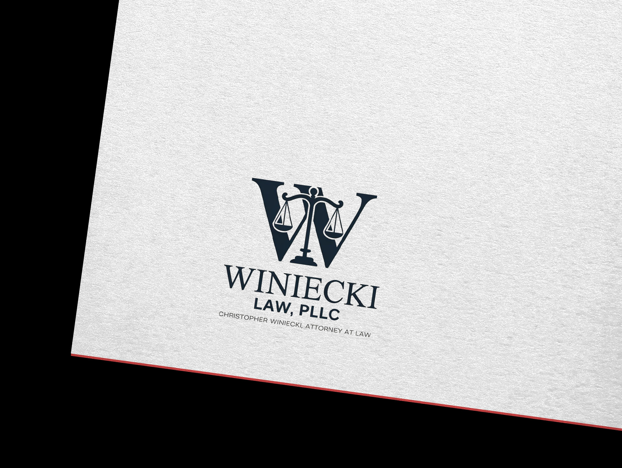 Logo Design by Sajee. for Winiecki Law PLLC | Design #36054476