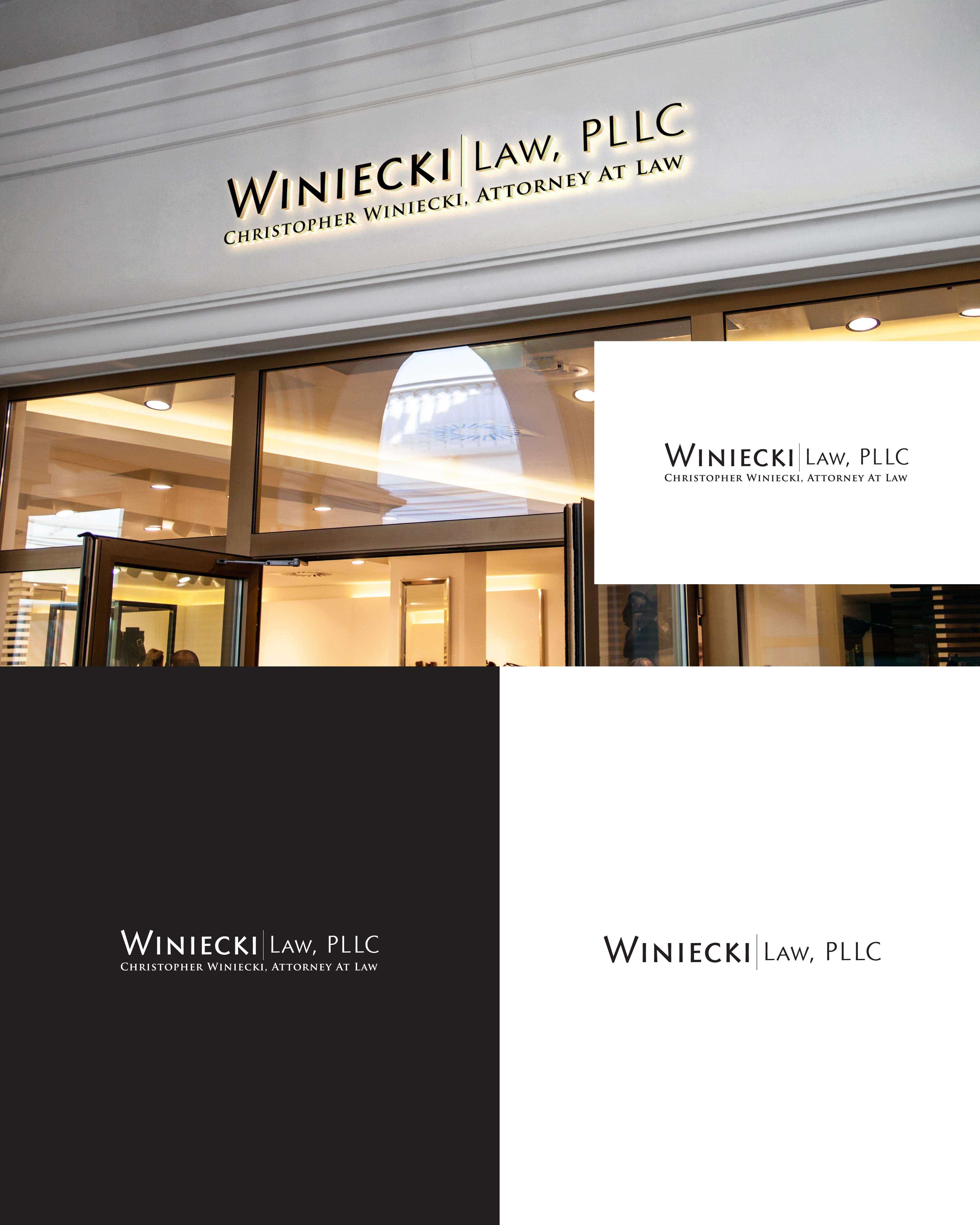 Logo Design by Logo Maker Zone for Winiecki Law PLLC | Design #36086069
