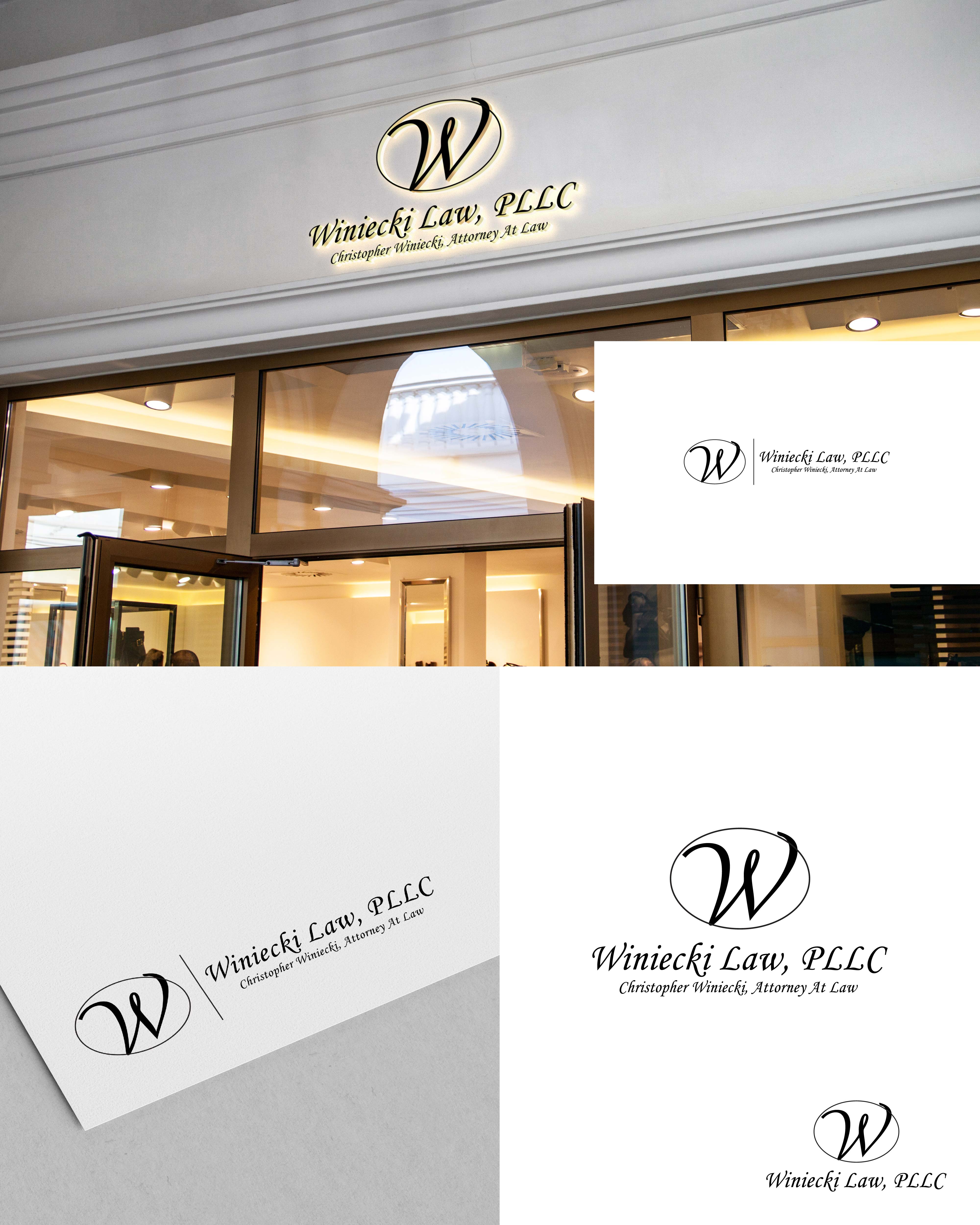 Logo Design by Logo Maker Zone for Winiecki Law PLLC | Design #36124473