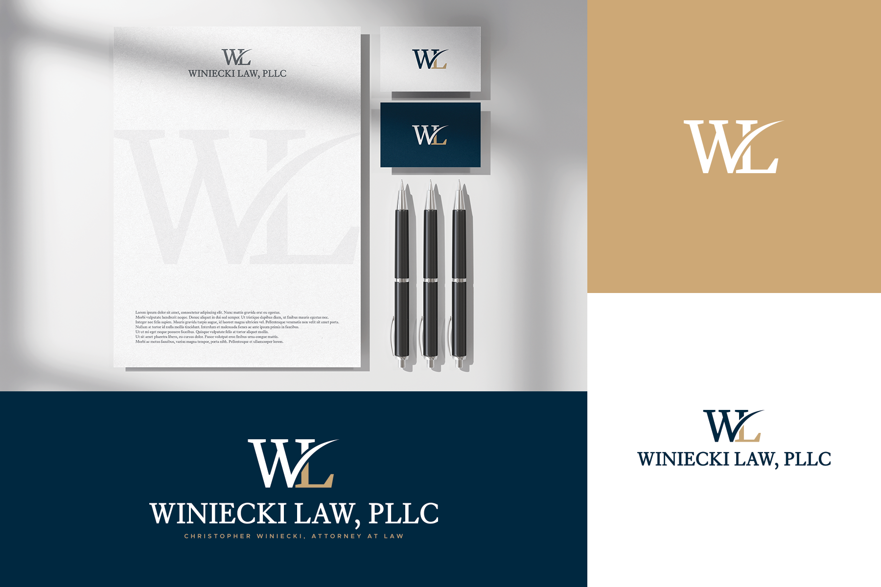 Logo-Design von Arletto für Winiecki Law PLLC | Design #36087412